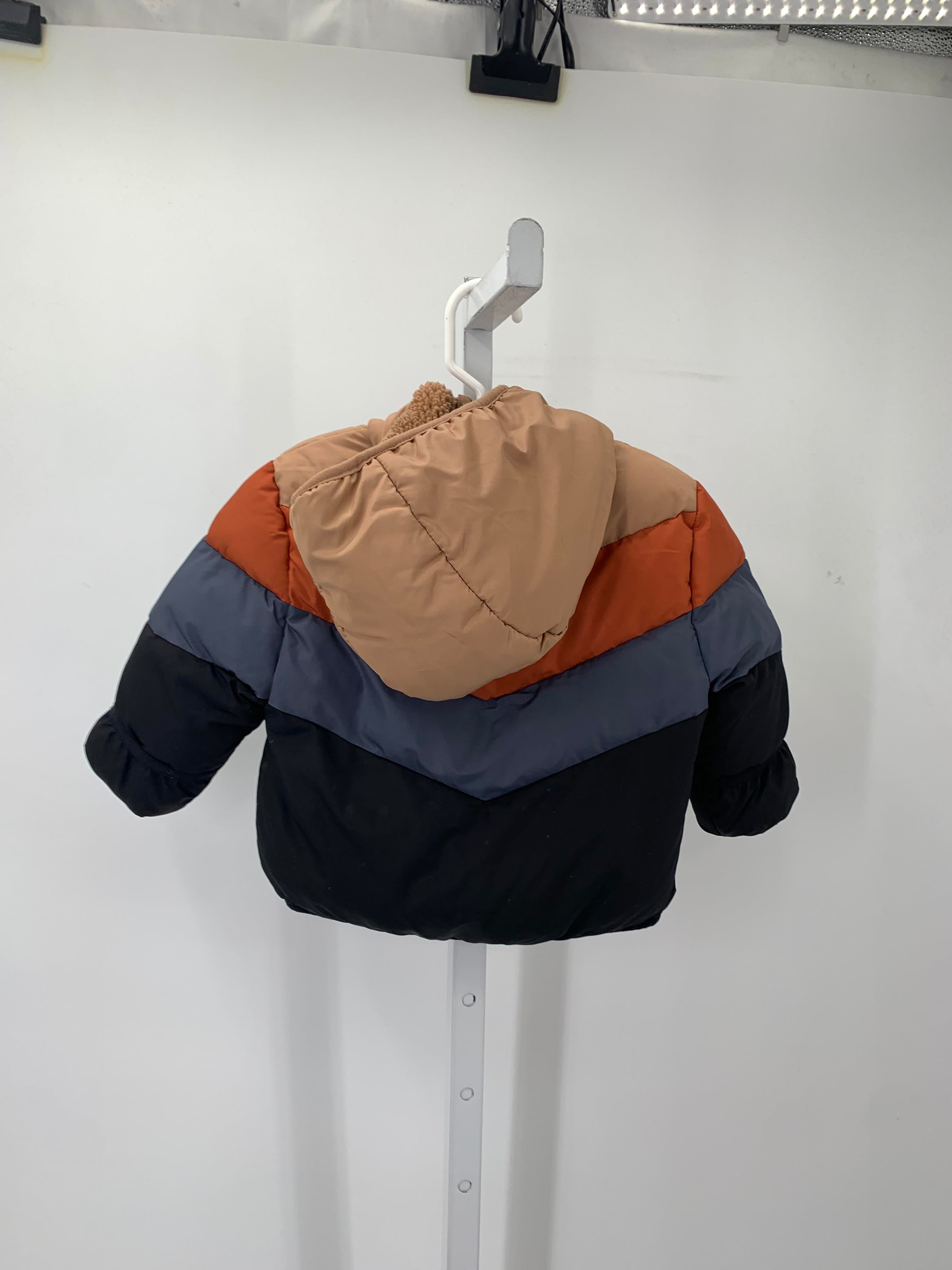 BLUE BLACK HOODED ZIP