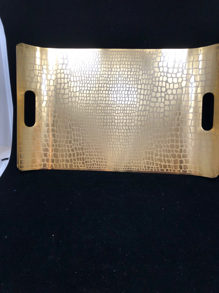 ALLIGATOR GOLD TRAY.