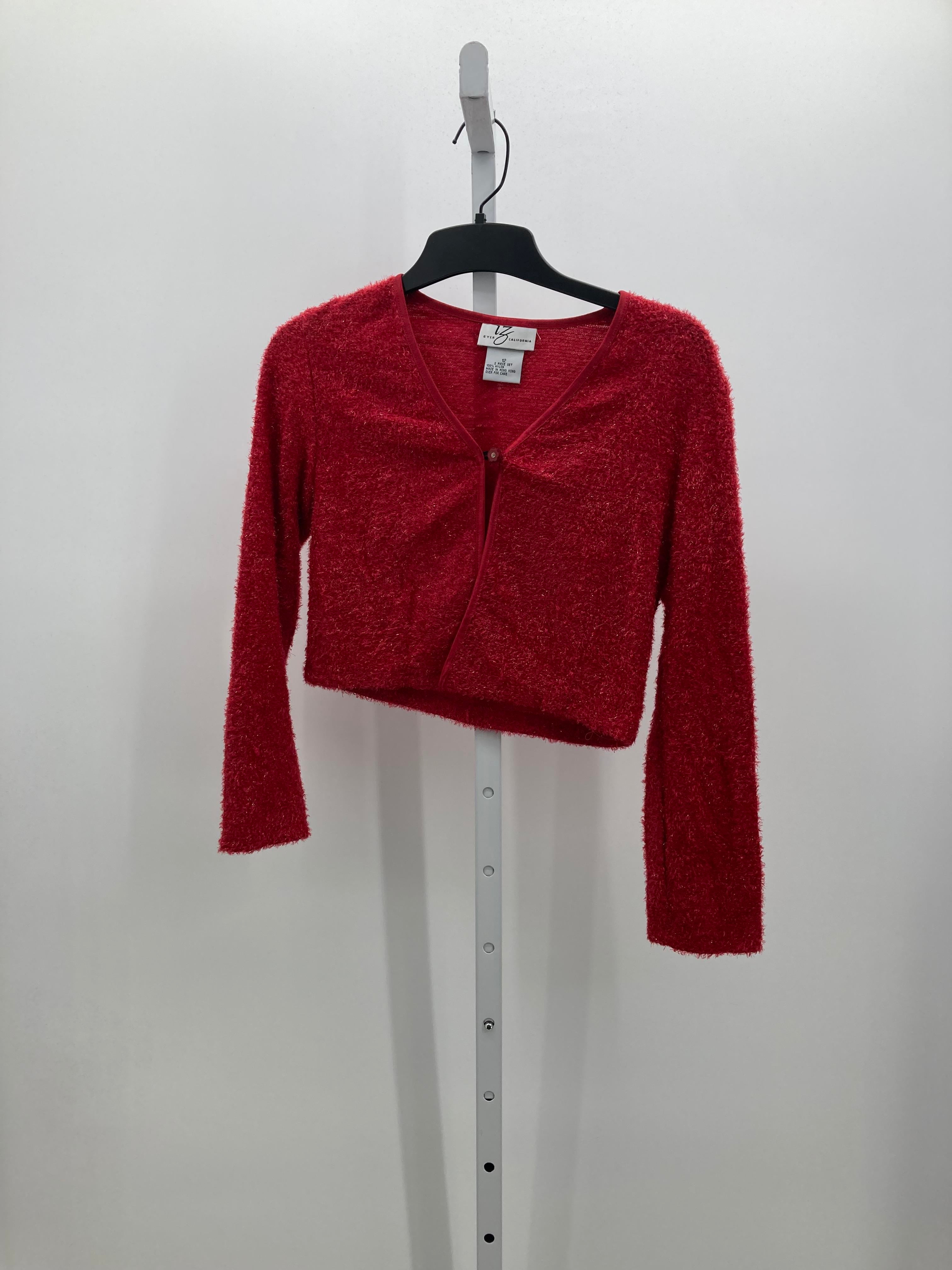 IZ Byer Size 12 Girls Long Sleeve Sweater
