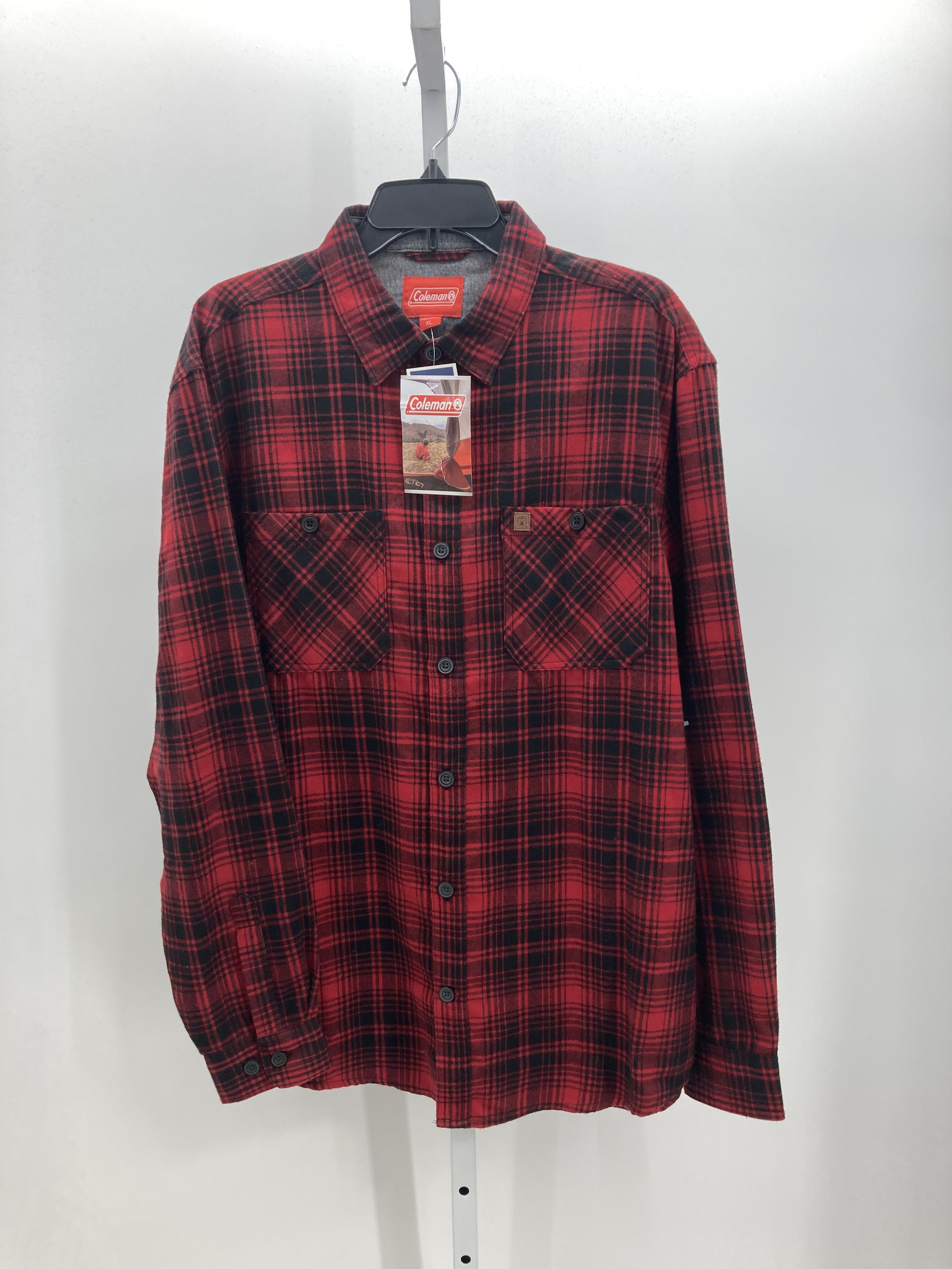 NEW BLACK PLAID BTN DOWN