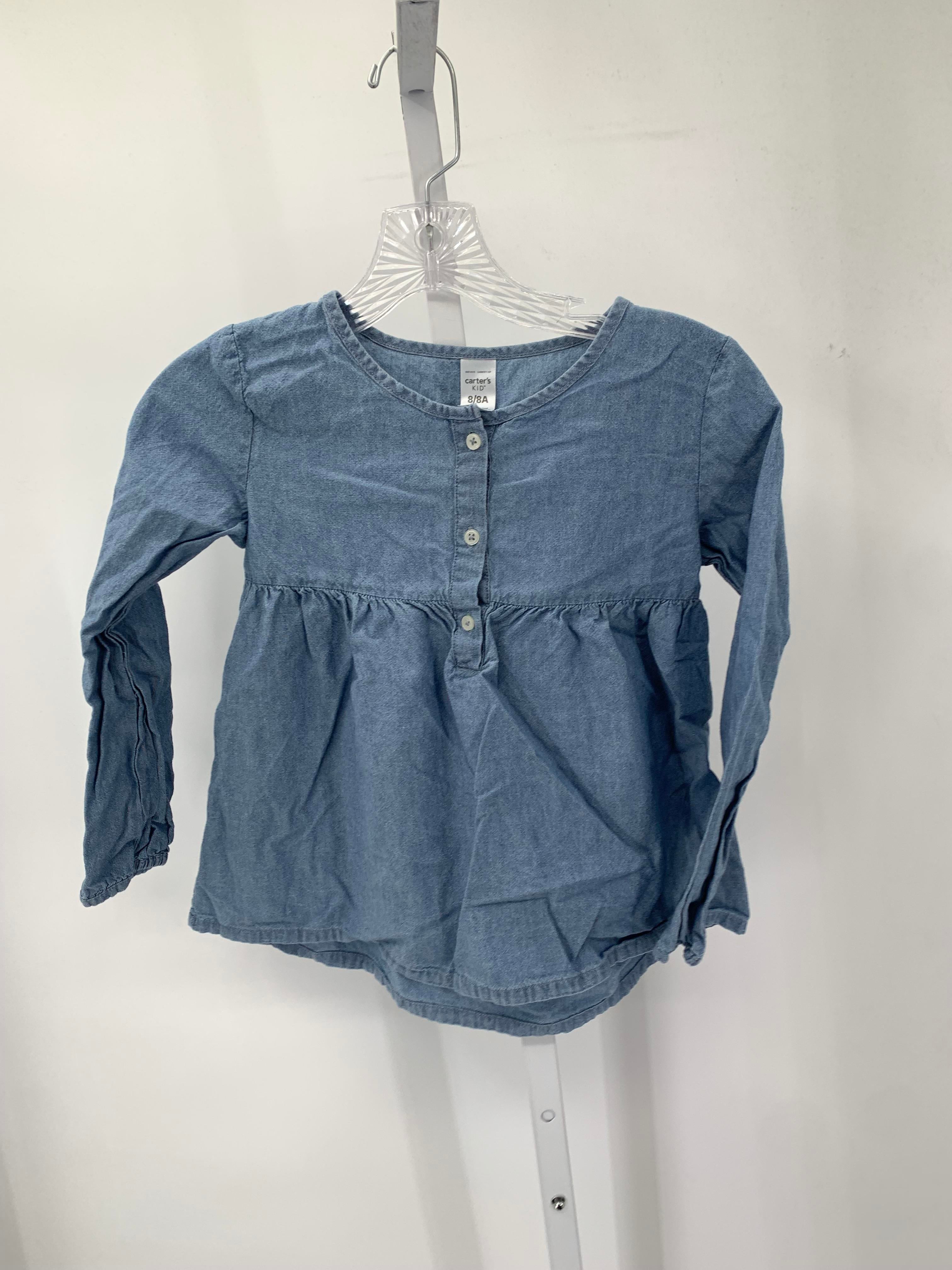 Carters Size 8 Girls Long Sleeve Shirt
