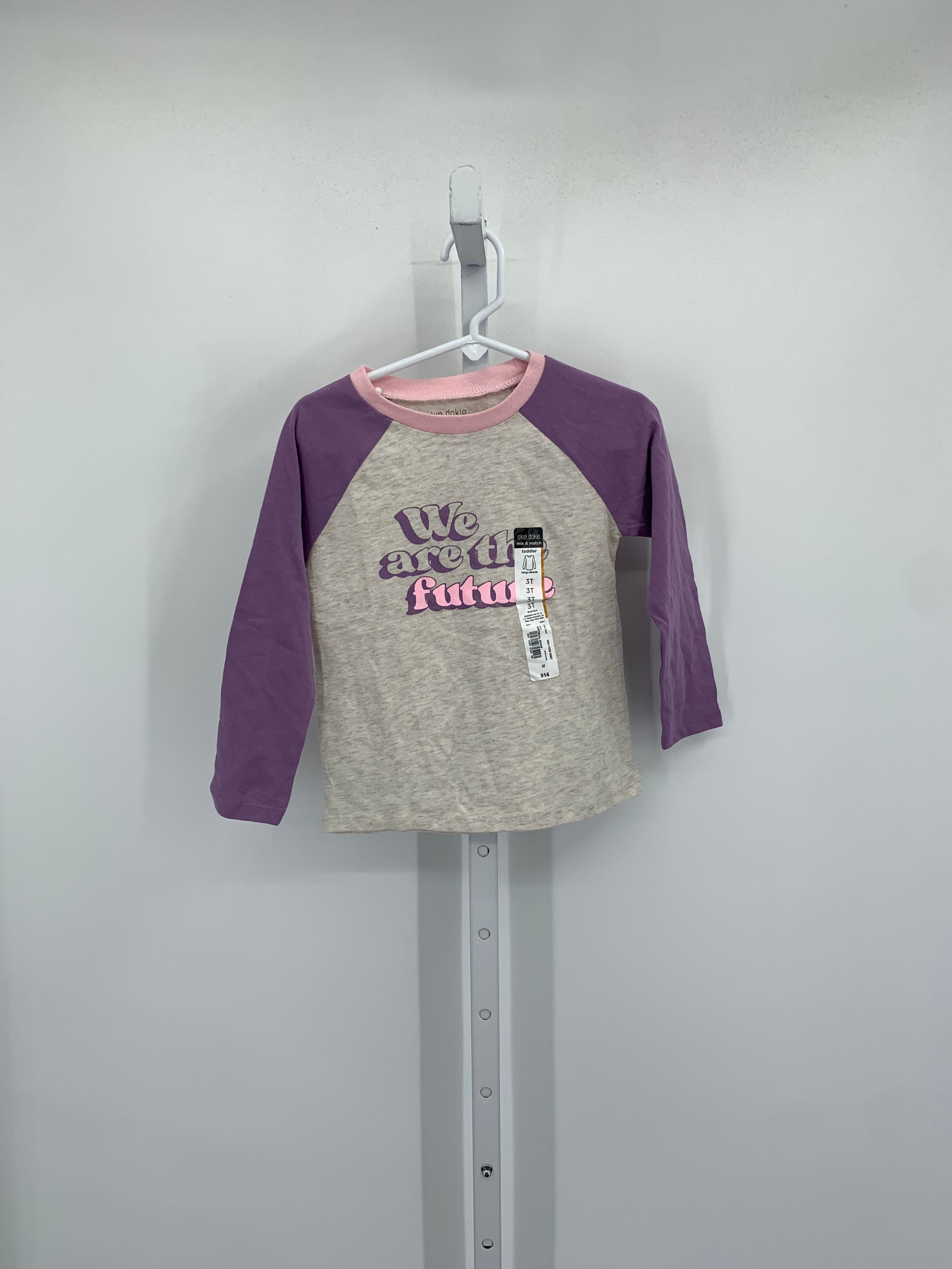 Okie Dokie Size 3T Girls Long Sleeve Shirt