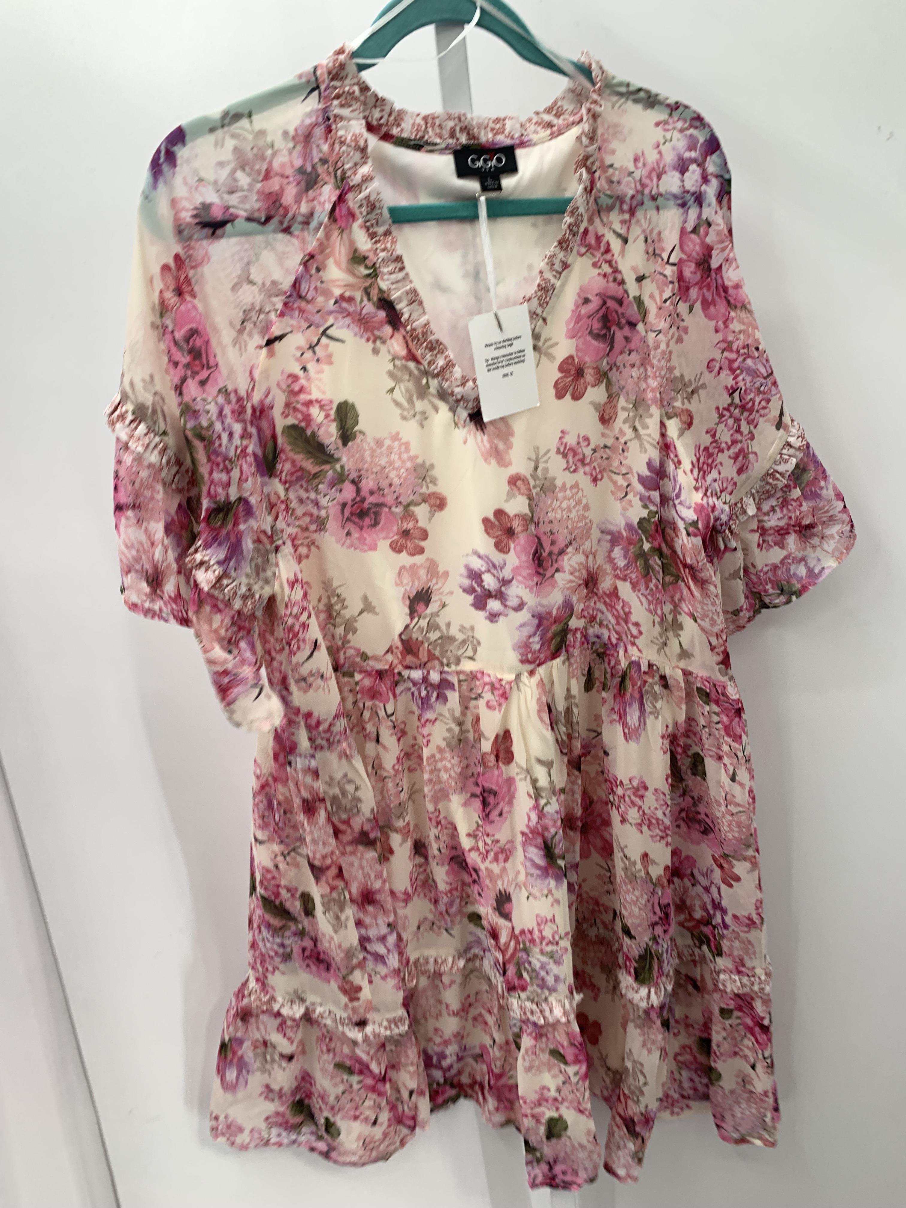 Size Large Misses Short Sleeve Dress