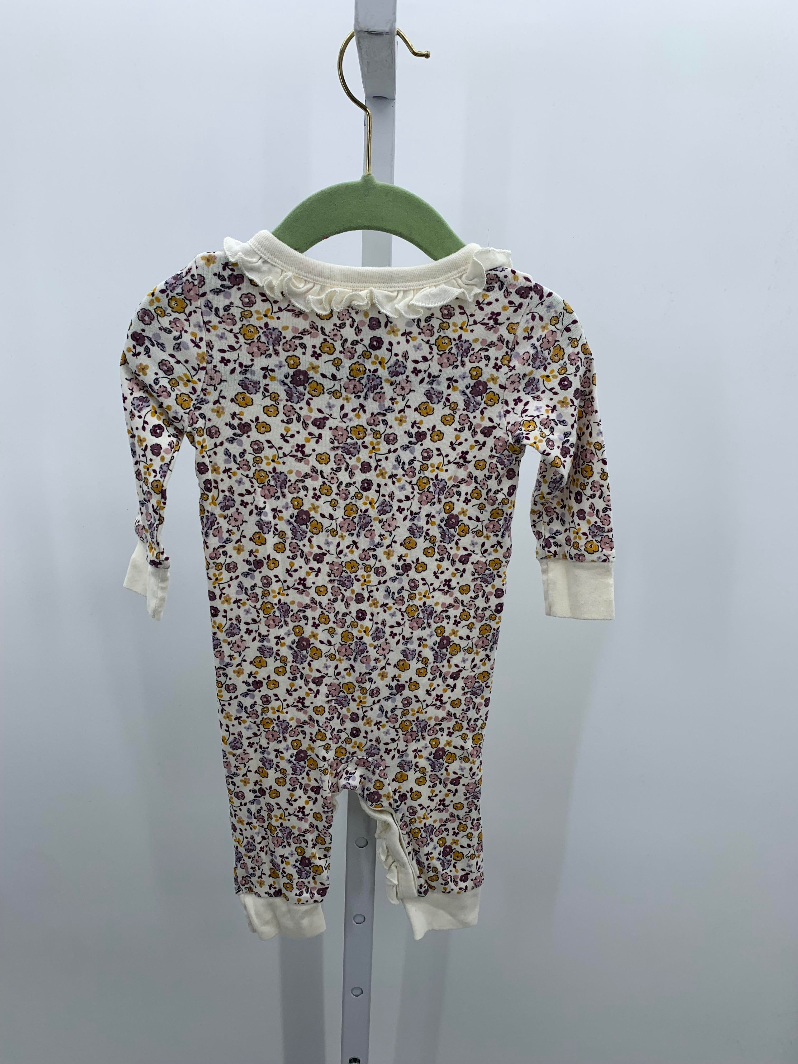 Modern Moments Size 6-9 mon Girls Long Slv. Romper