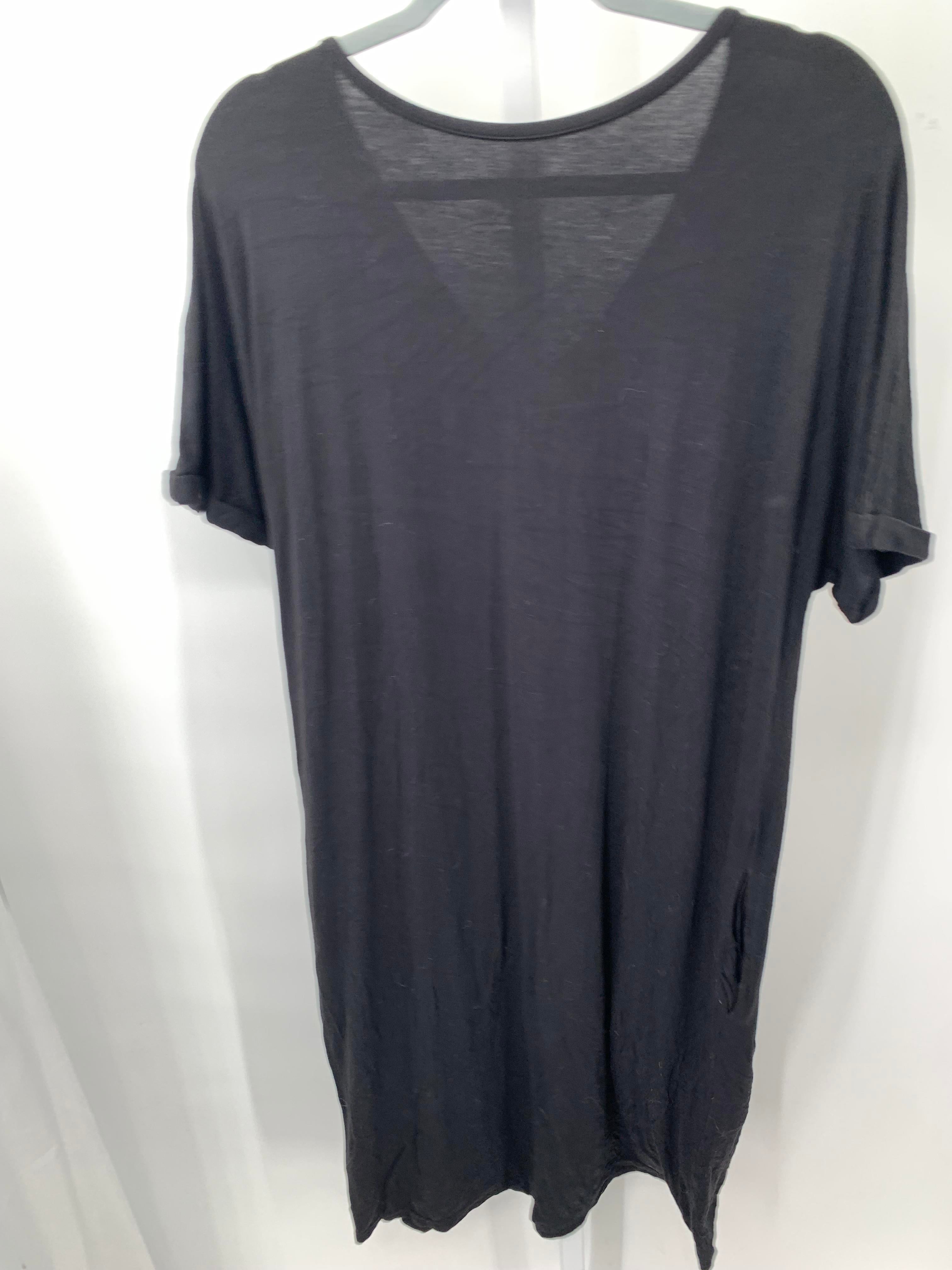 Black Size Large Maternity Short Sleeve Dress