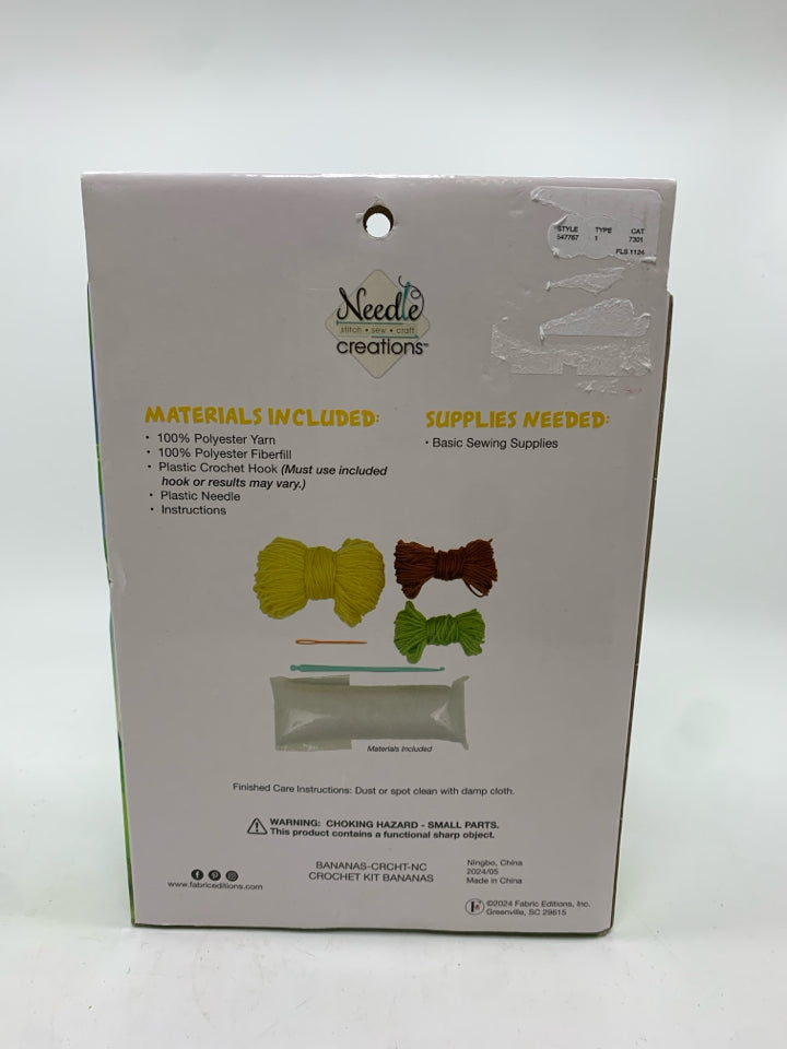 NIB BANANA CROCHET KIT.