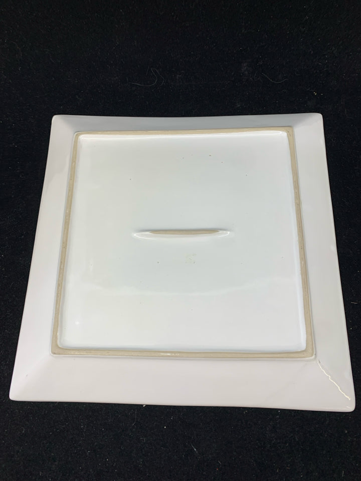 NIB SNOWFLAKE CERAMIC PLATTER.