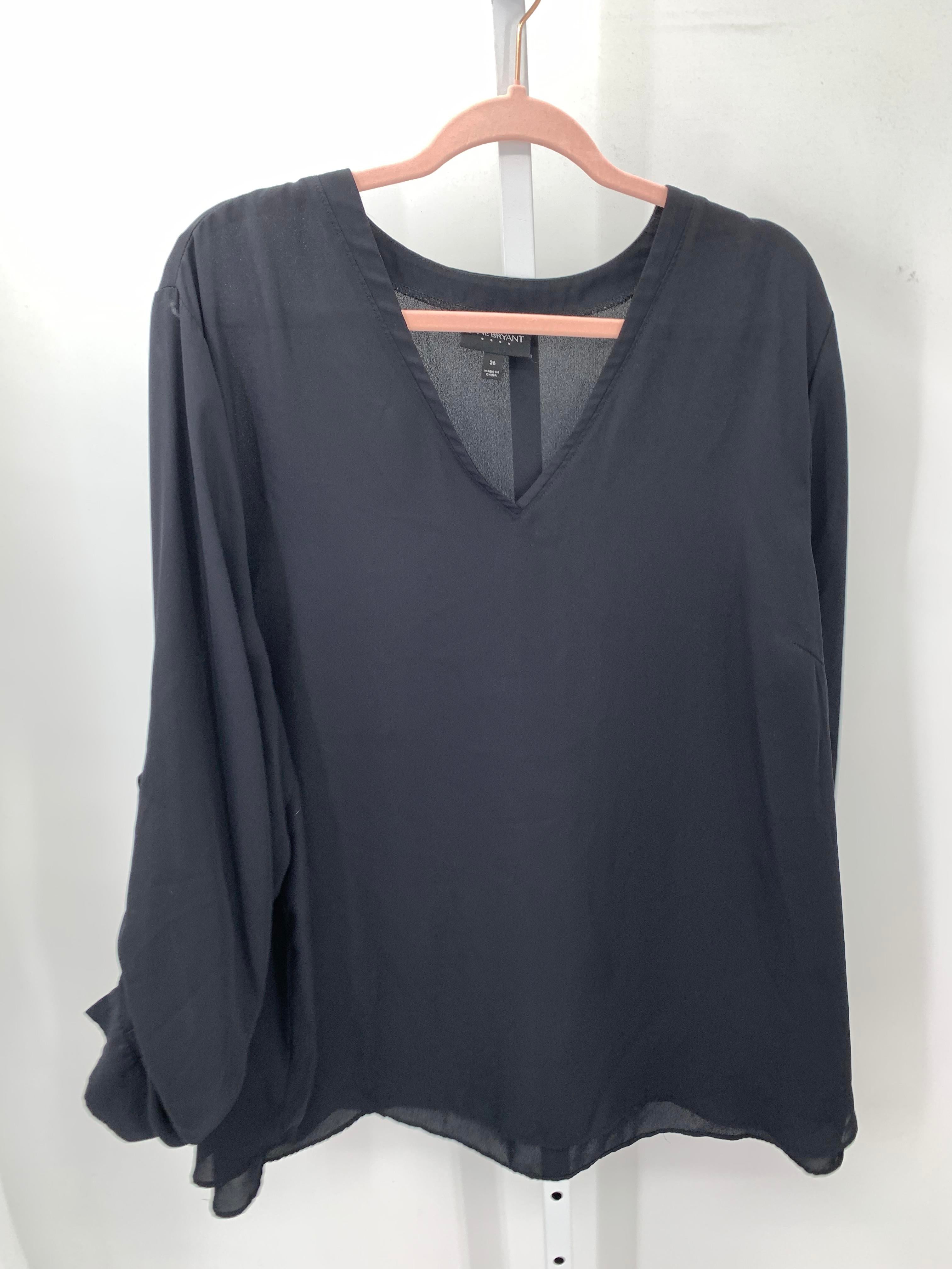 Lane Bryant Size 26 W Womens Long Sleeve Shirt