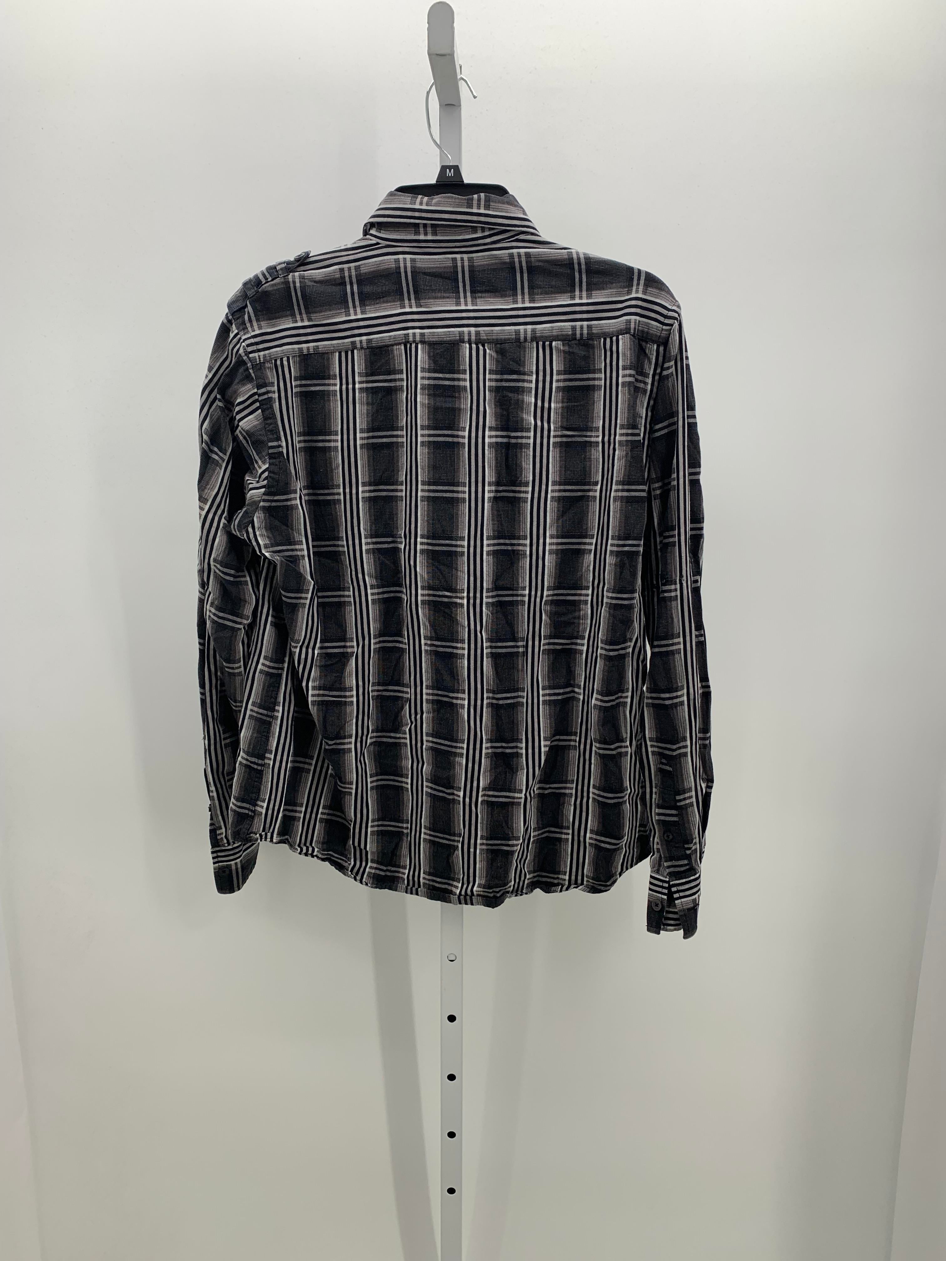 PLAID BTN DOWN