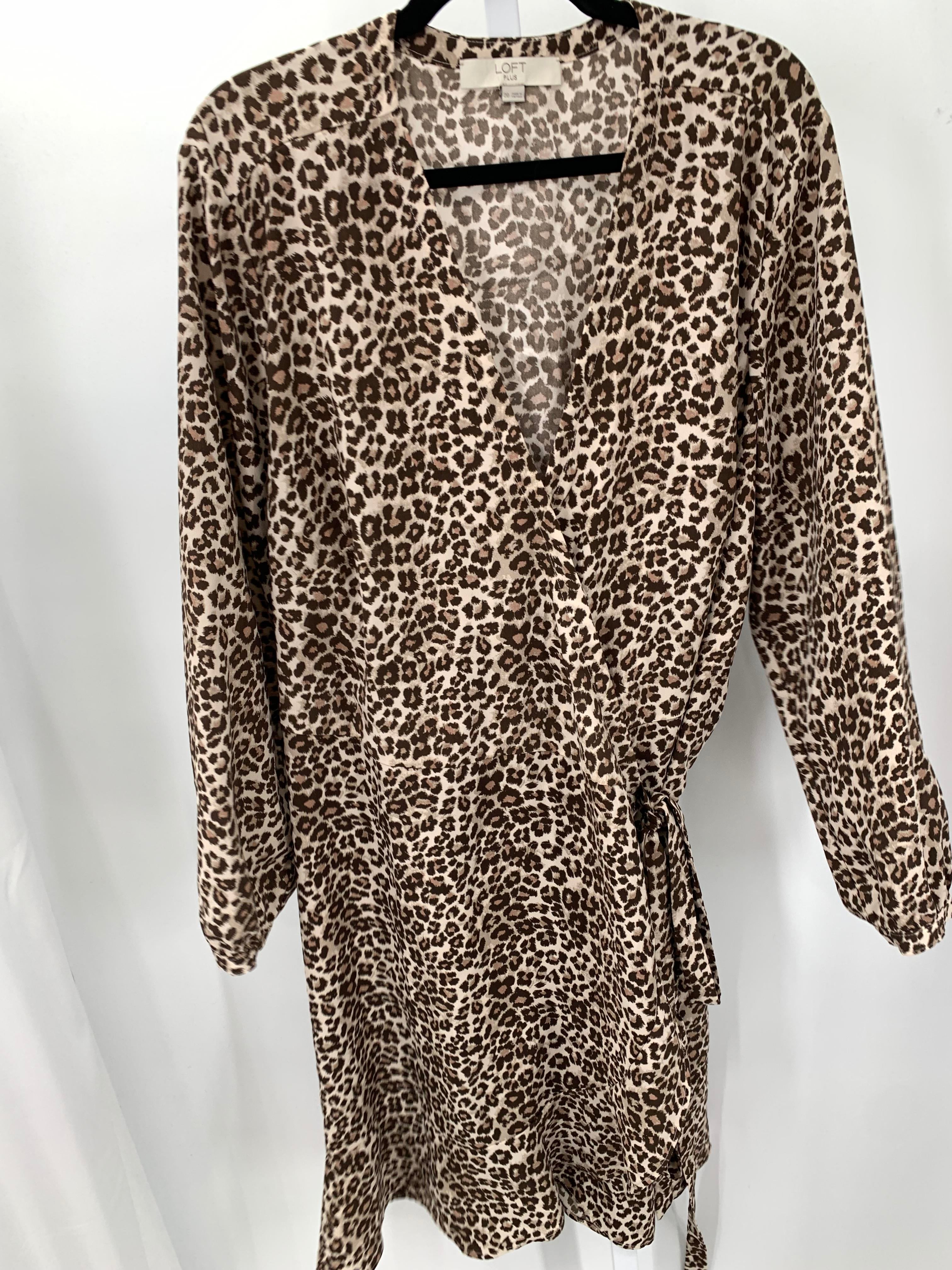 Loft Size 20 W Womens Long Sleeve Dress