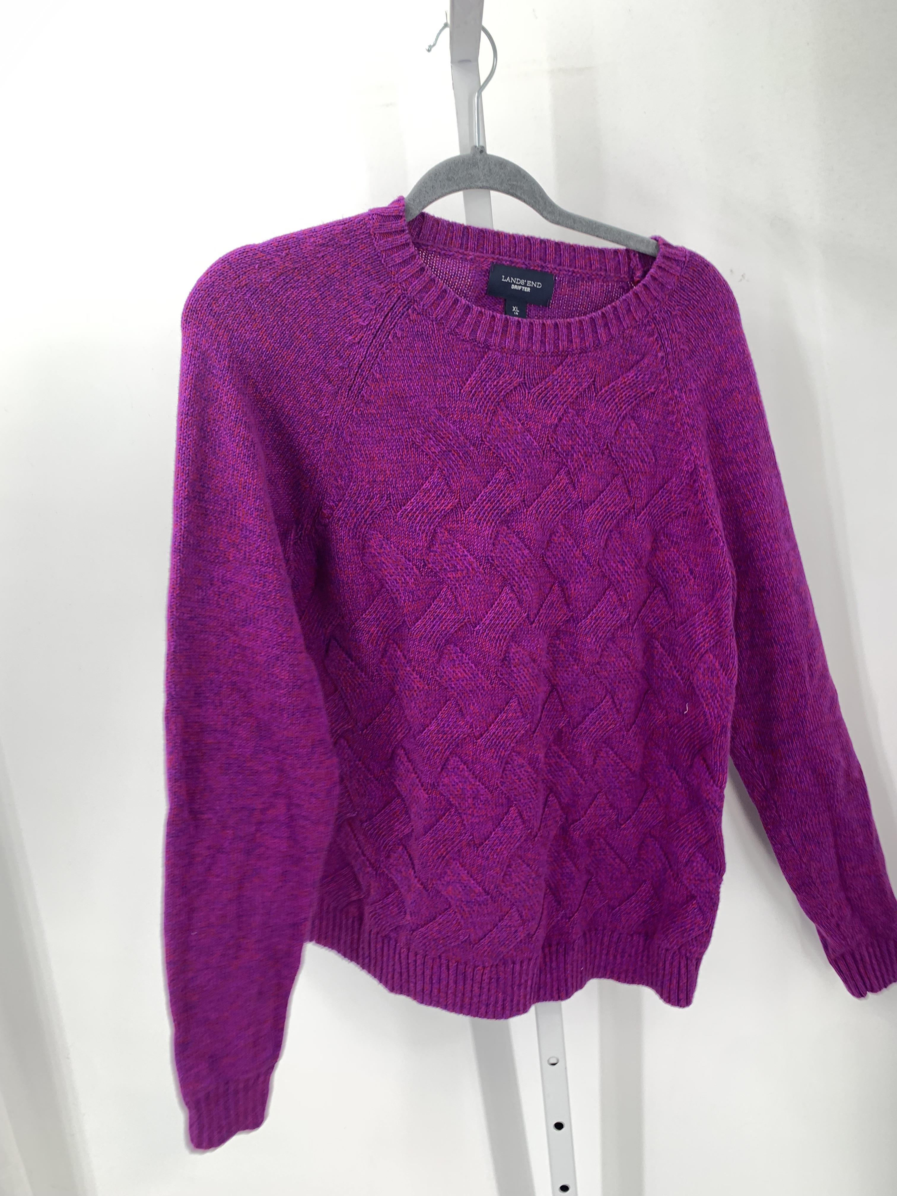 Lands End Size Extra Large Misses Long Slv Sweater