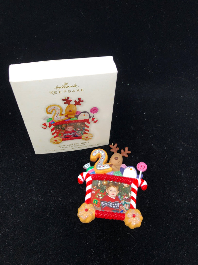 HALLMARK MY SECOND CHRISTMAS ORNAMENT.