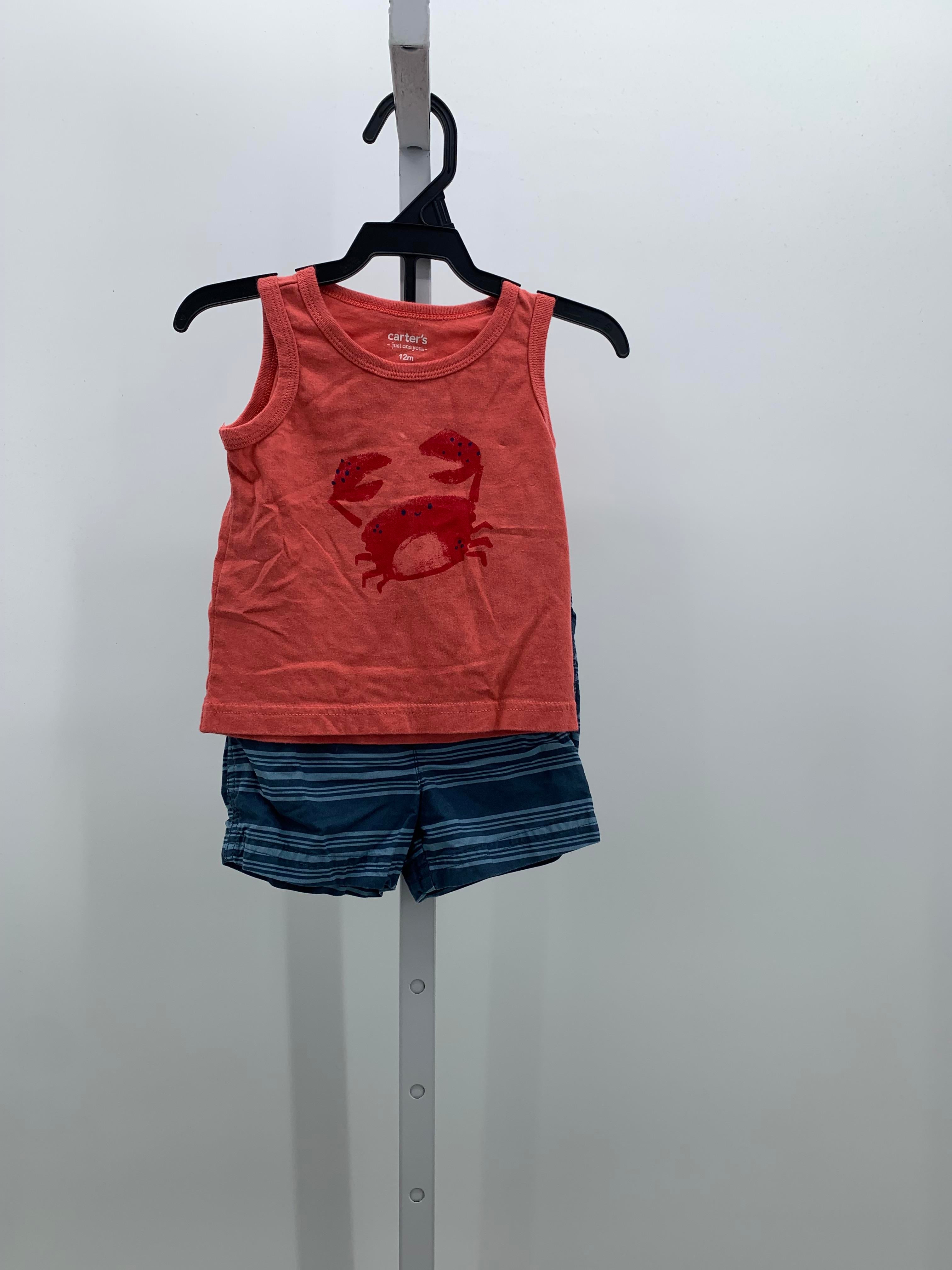 CRAB TANK BLUE STRIPE SHORTS