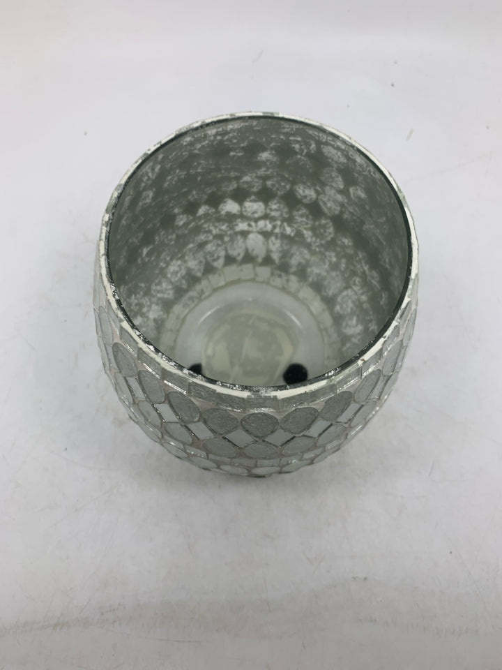 MOSAIC MIRROR CANDLE GLOBE.