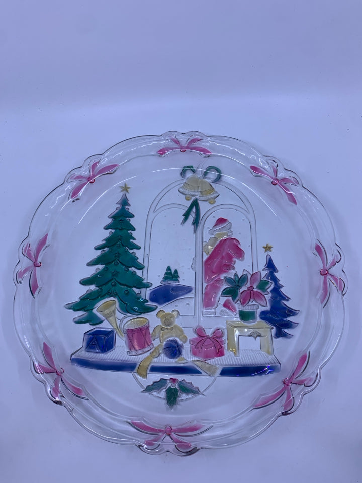 COLORFUL SANTA PLATTER.