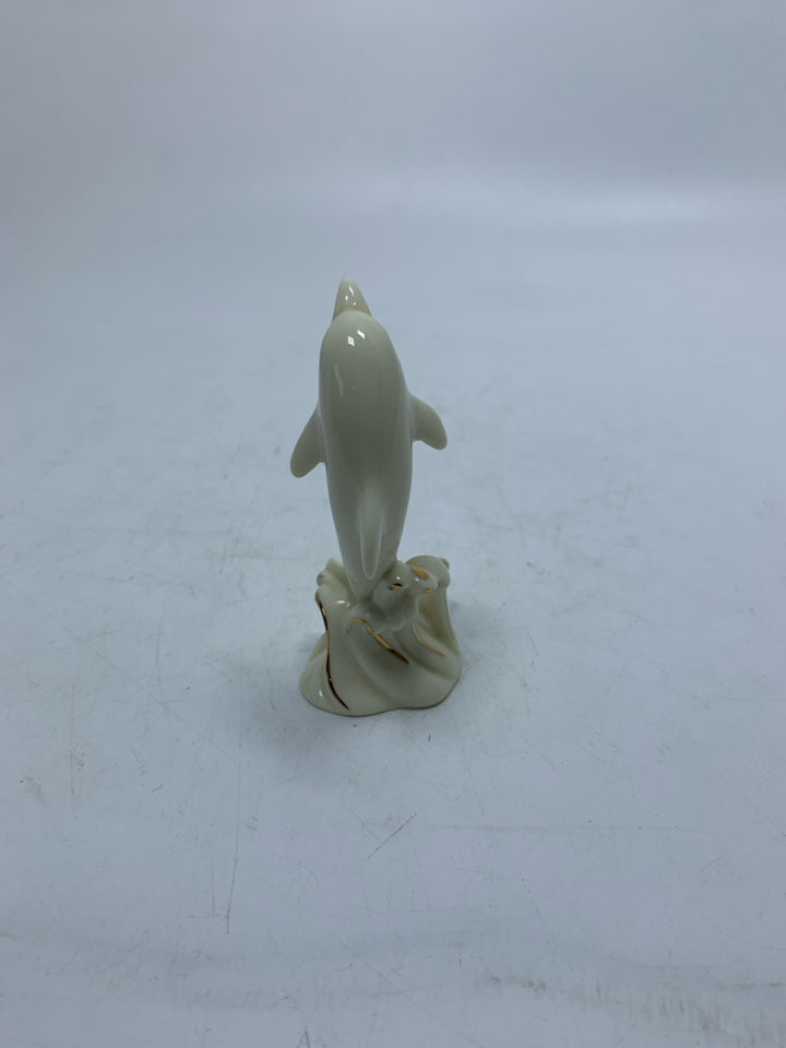 PORCELAIN DOLPHIN FIGURINE.