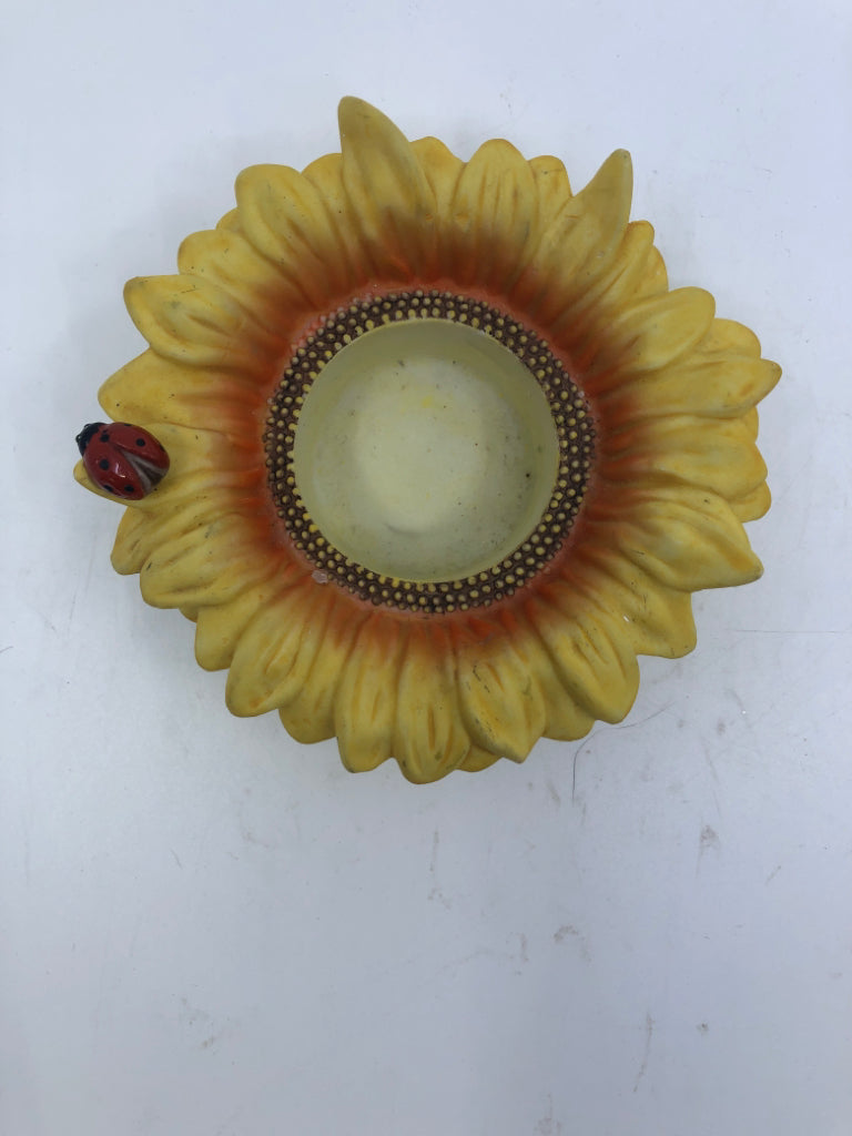 PARTYLITE SUNFLOWER VOTIVE HOLDER.