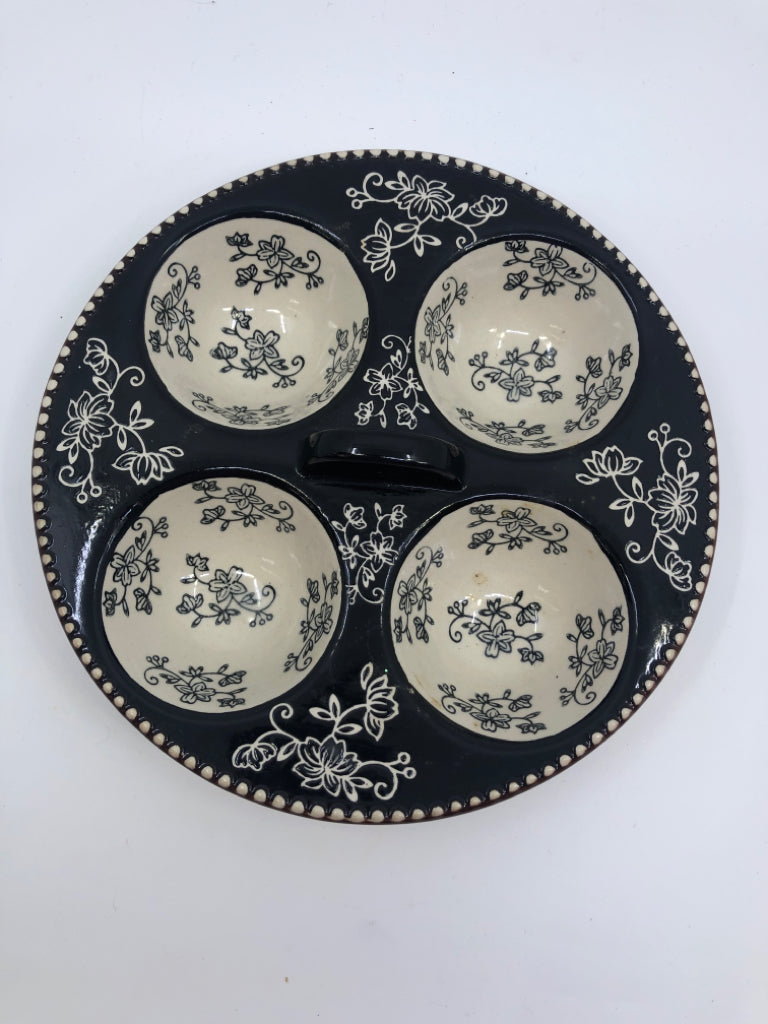 TEMP-TATIONS FLORAL LACE POACHED EGGS SERVER.