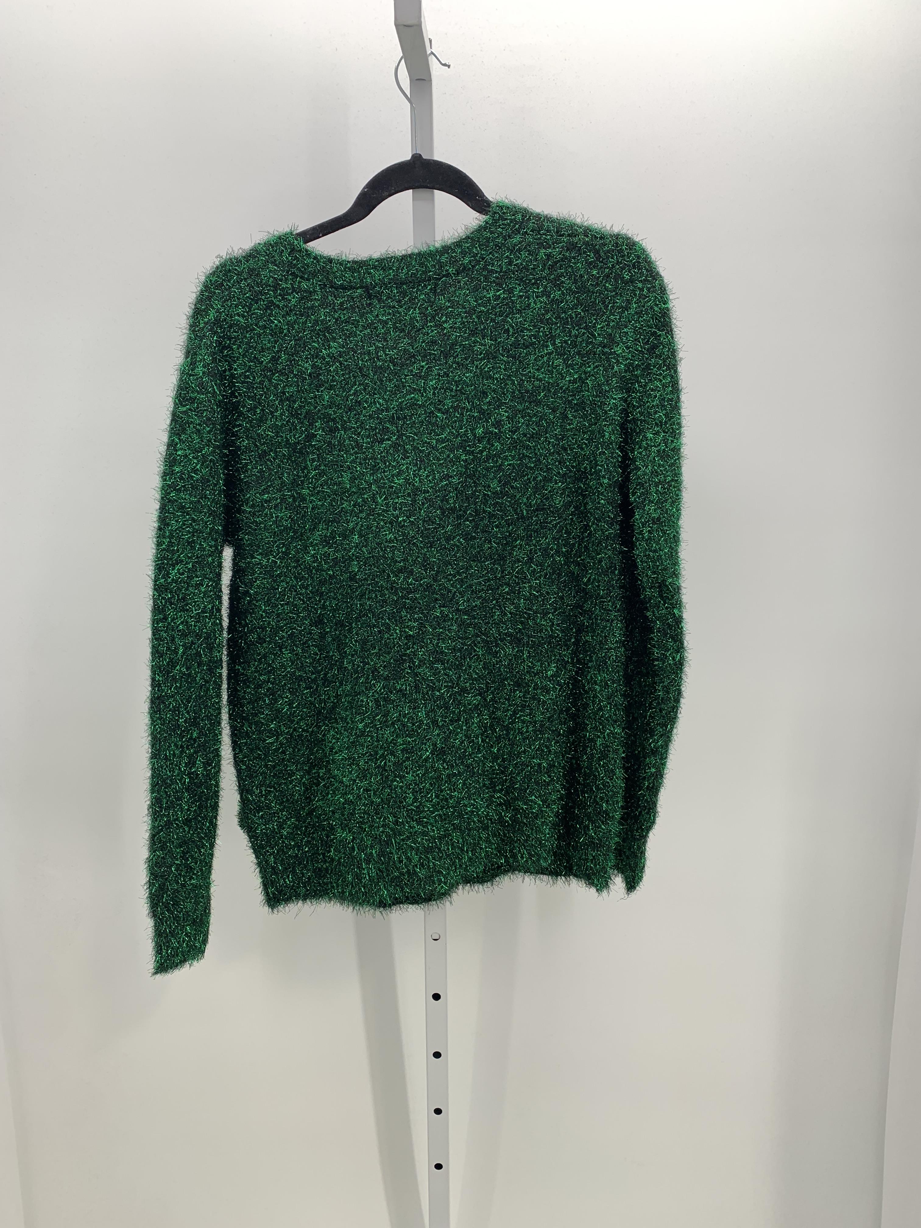 NEW TINSEL POMPOMS LONG SLV SWEATER.
