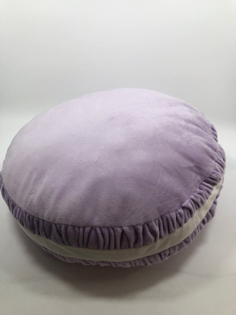 PURPLE MACAROON PILLOW.
