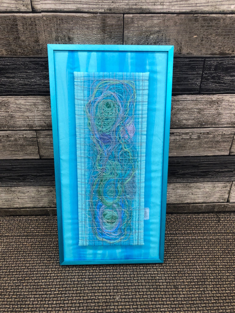 MARA BLUE STRING ART ABSTRACT.