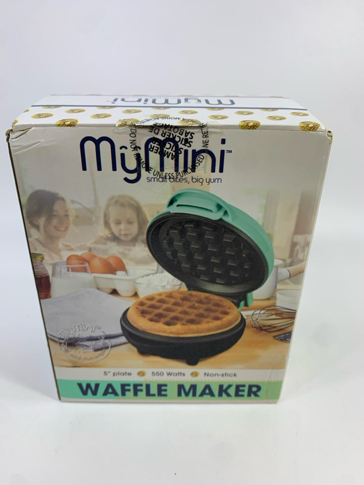 NIB MY MINI WAFFLE MAKER.