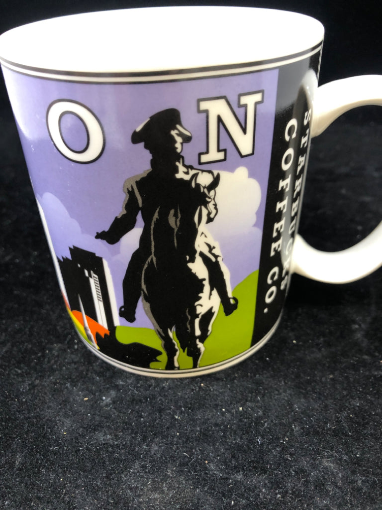 STARBUCKS GEORGE WASHINGTON BOSTON PUBLIC GARDEN MUG.
