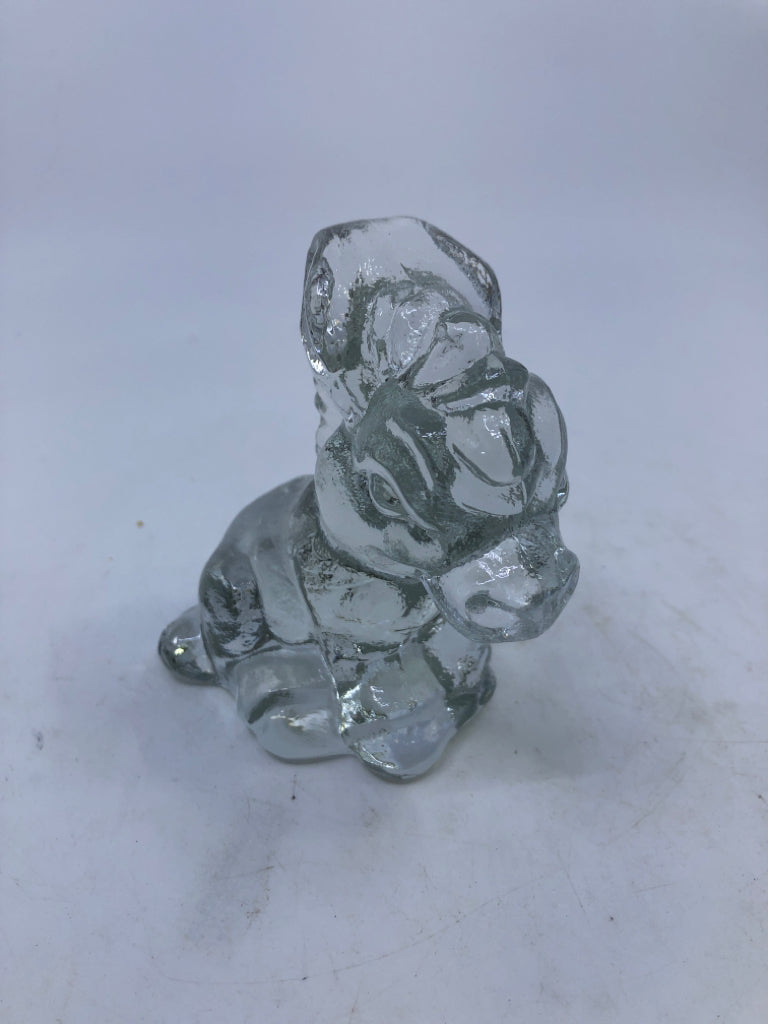VTG GLASS SITTING DONKEY.