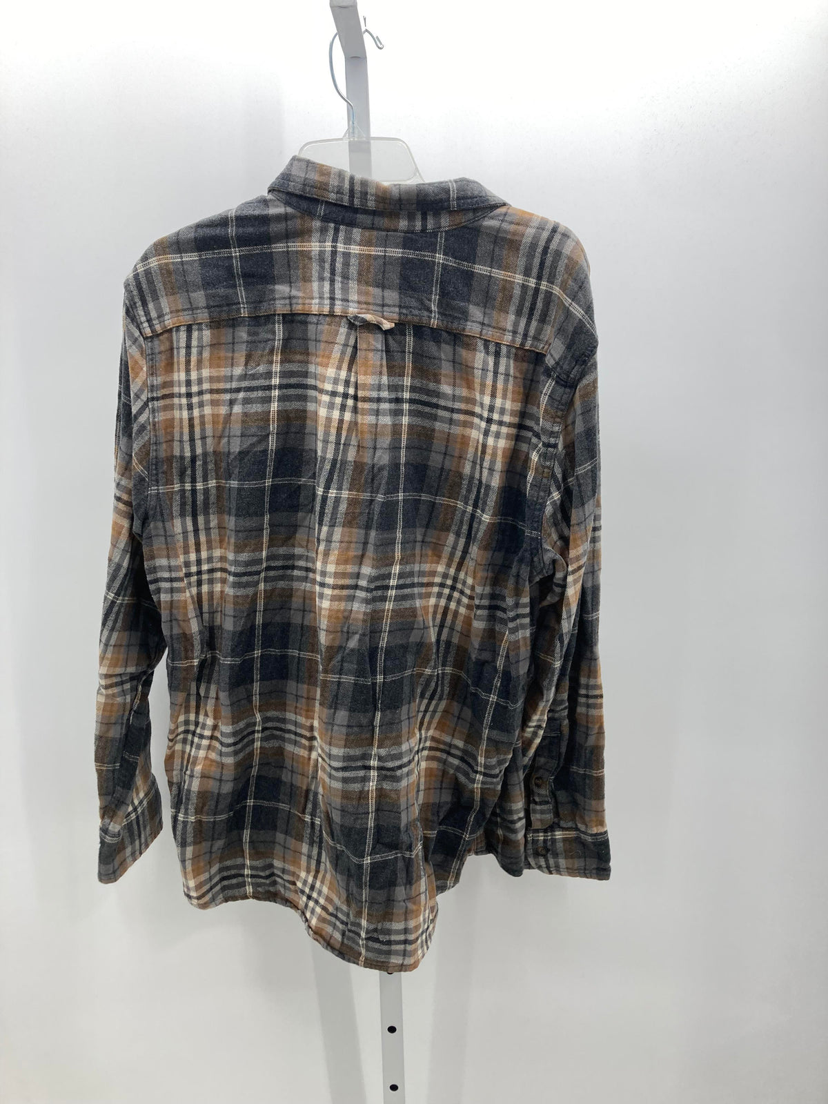 PLAID BTN DOWN