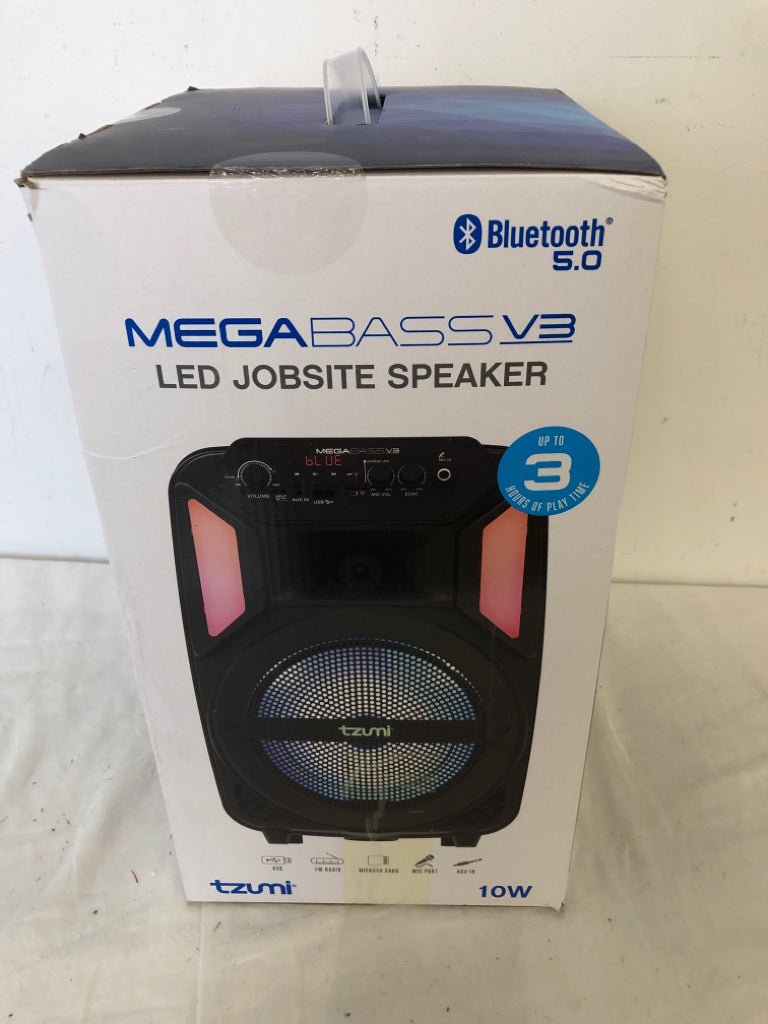 NIB MEGA BASS SPEAKER.