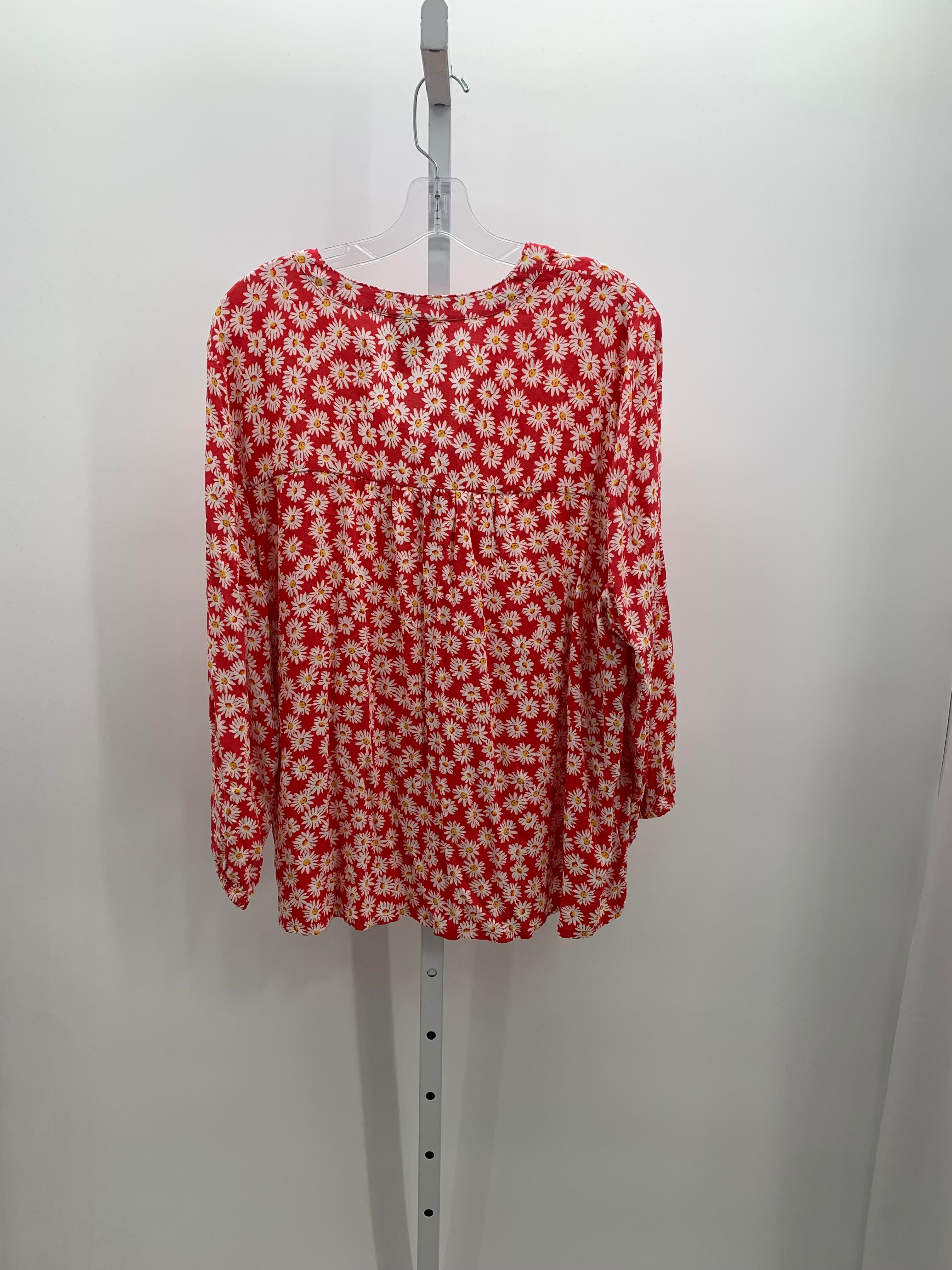St. Johns Bay Size 0X Womens 3/4 Sleeve Shirt