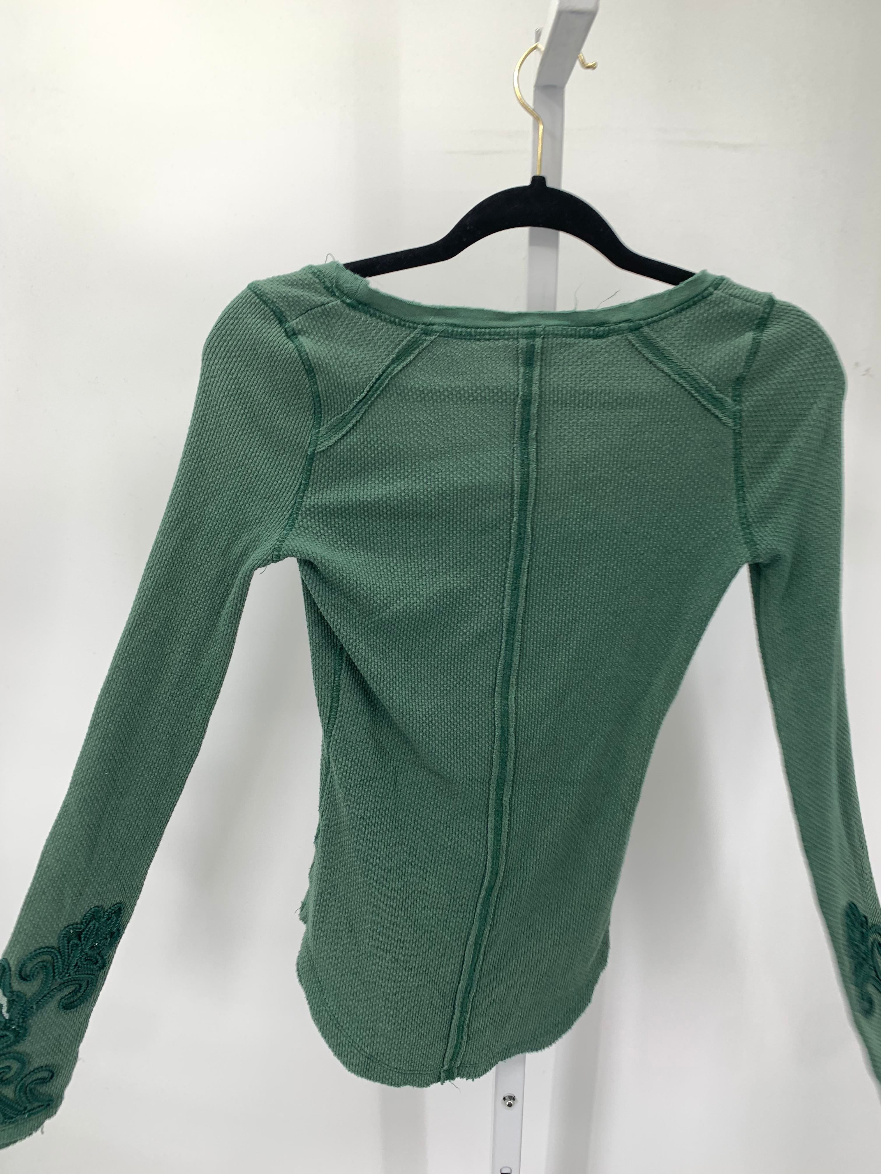 Free People Size X Small Misses Long Sleeve Shirt
