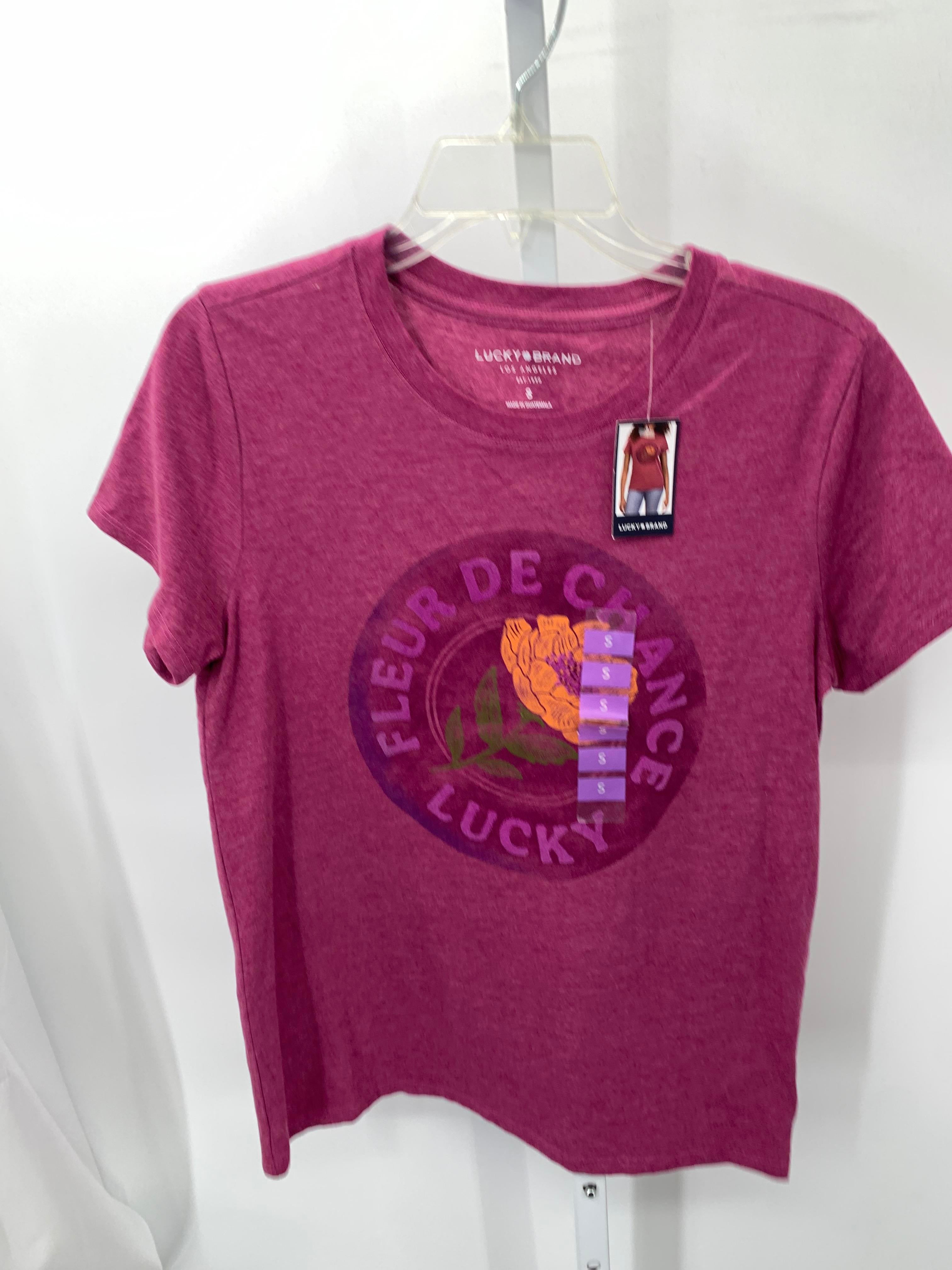 Lucky Brand Size Small Misses Short Sleeve Shirt
