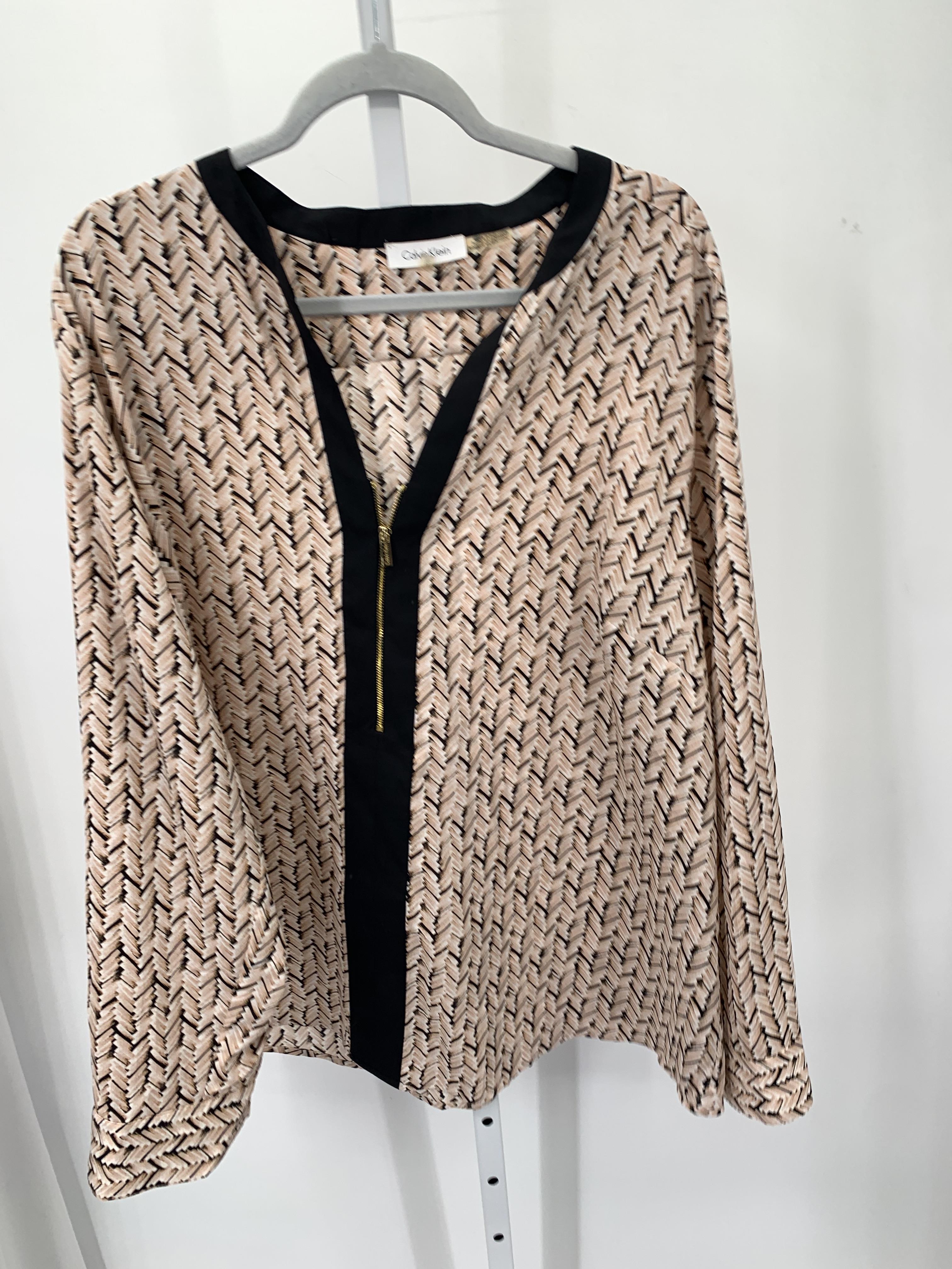 Calvin Klein Size 3X Womens Long Sleeve Shirt