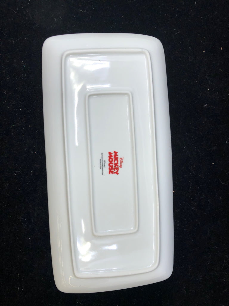 RECTANGLE CHRISTMAS MICKEY SKETCH ART SERVING TRAY.