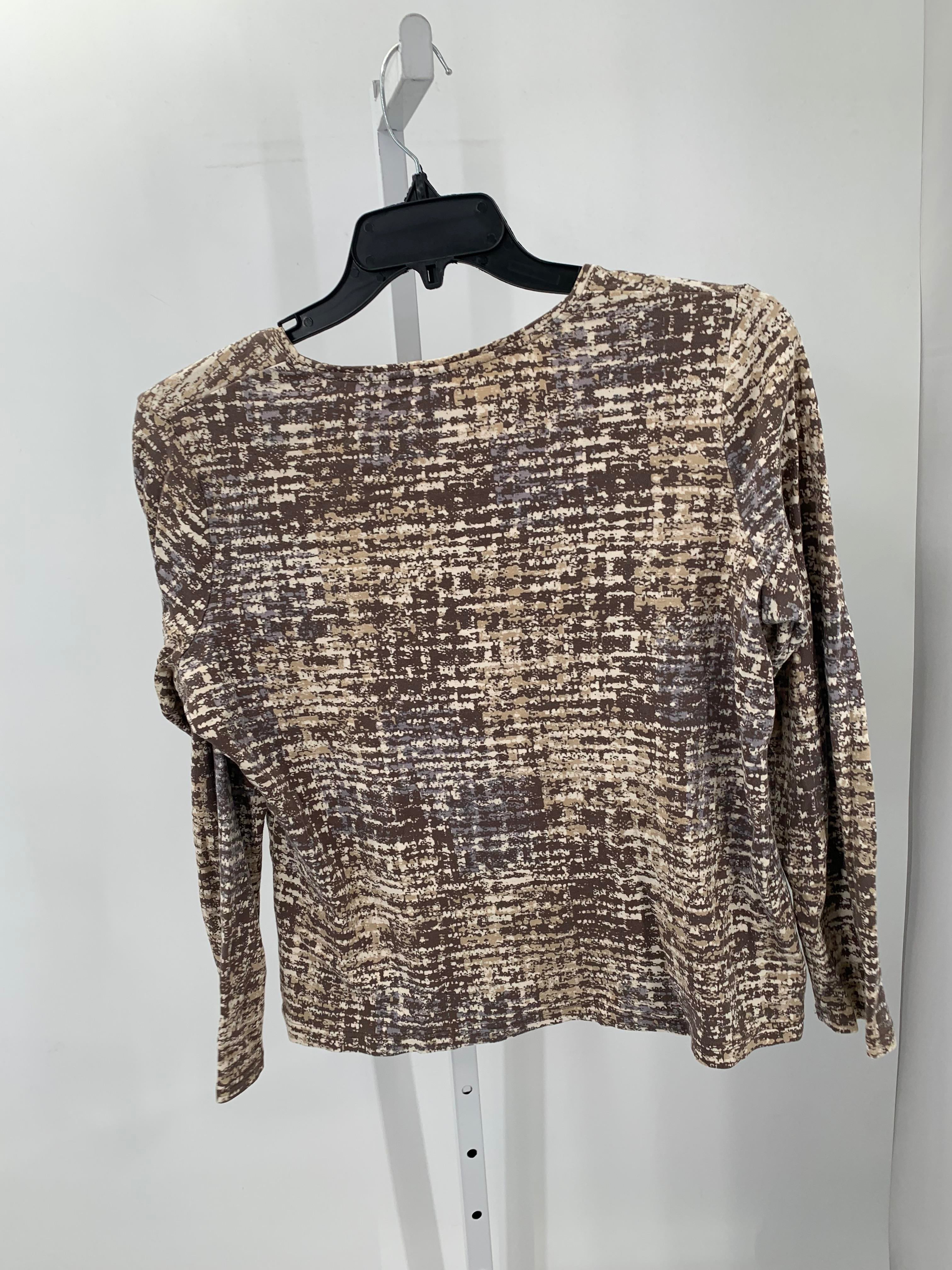 Croft & Barrow Size Large Misses Long Sleeve Shirt