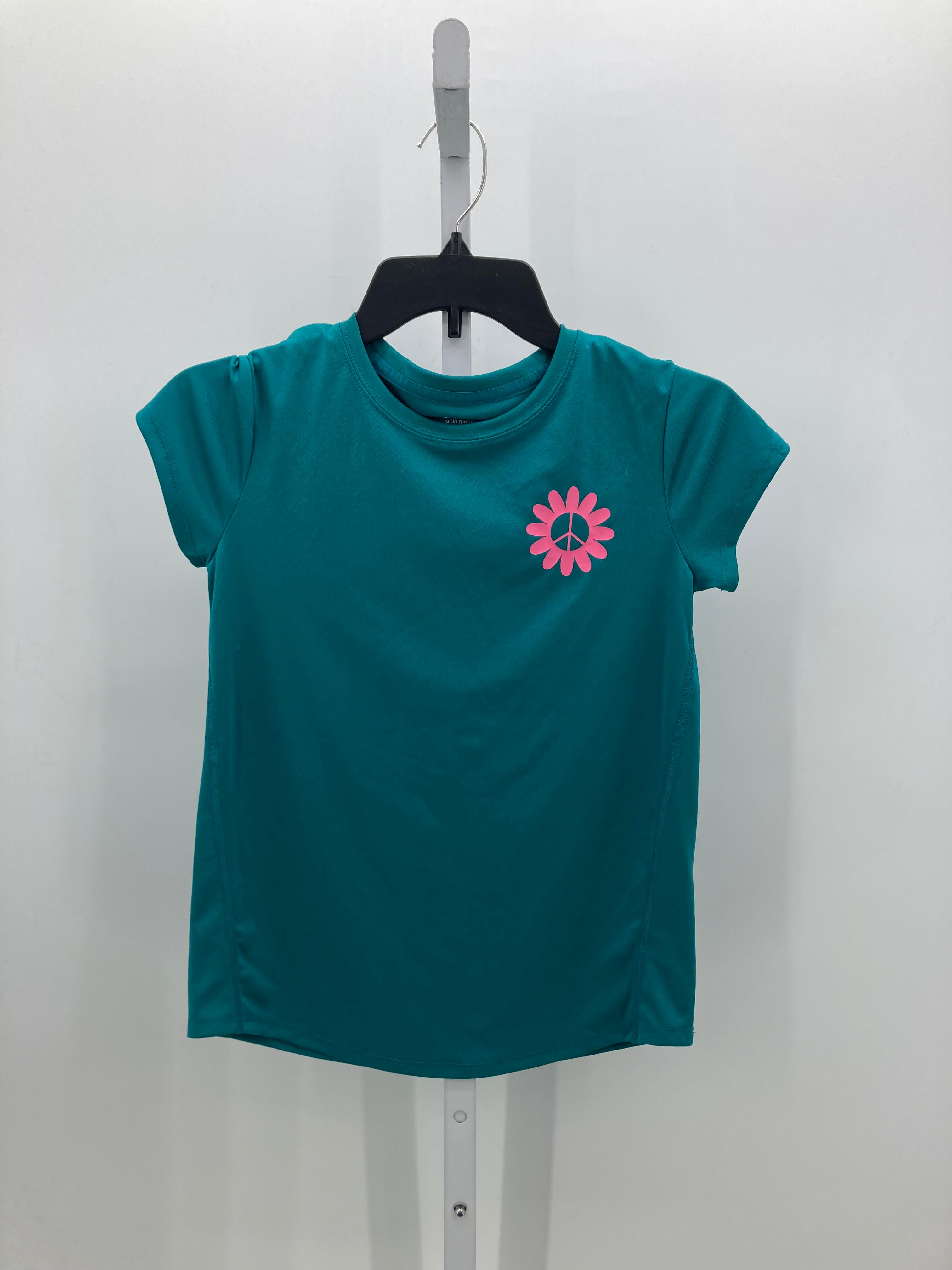 All In Motion Size 10-12 Girls Short Sleeve Shirt