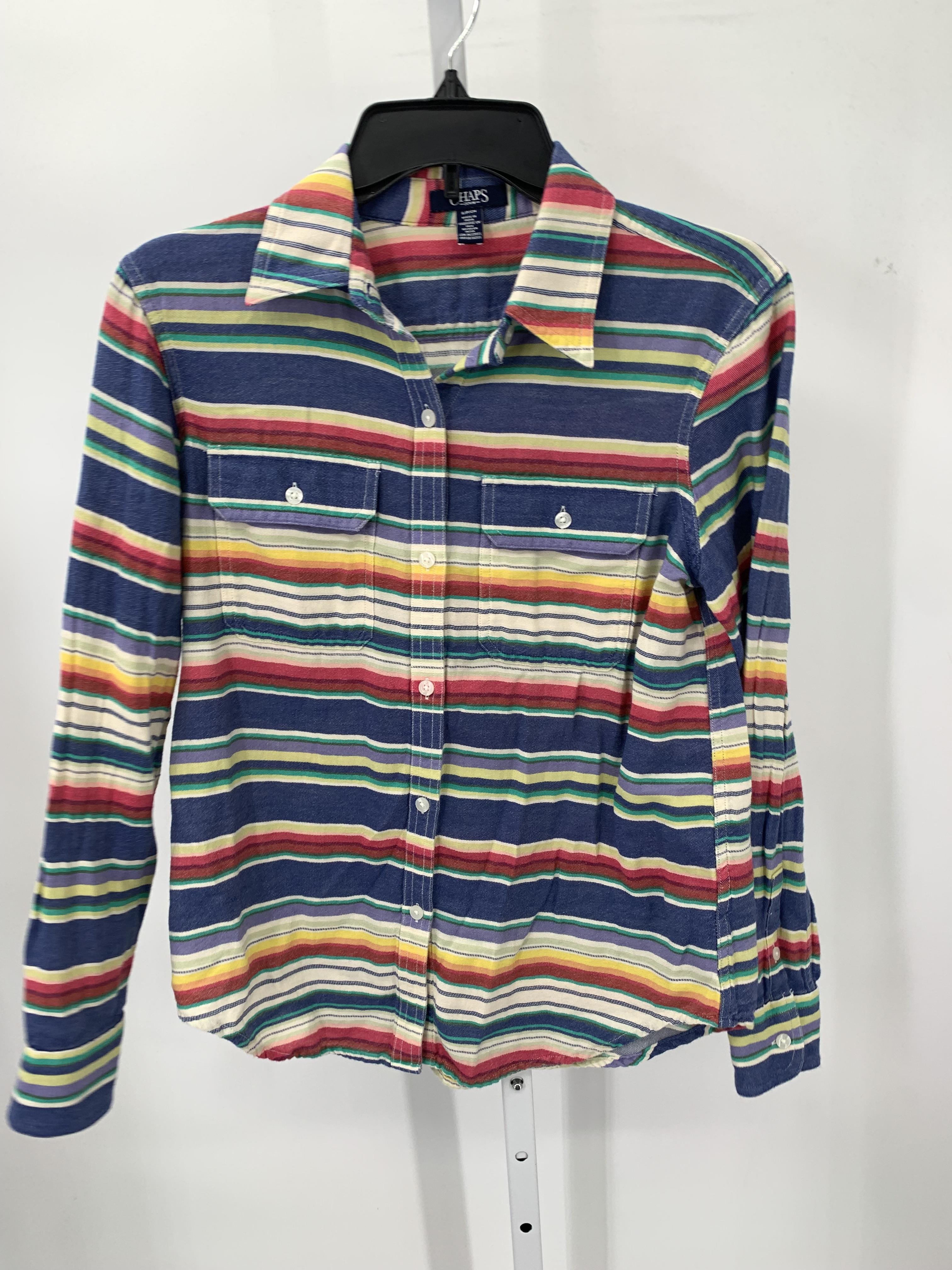 Chaps Size Small Misses Long Sleeve Shirt