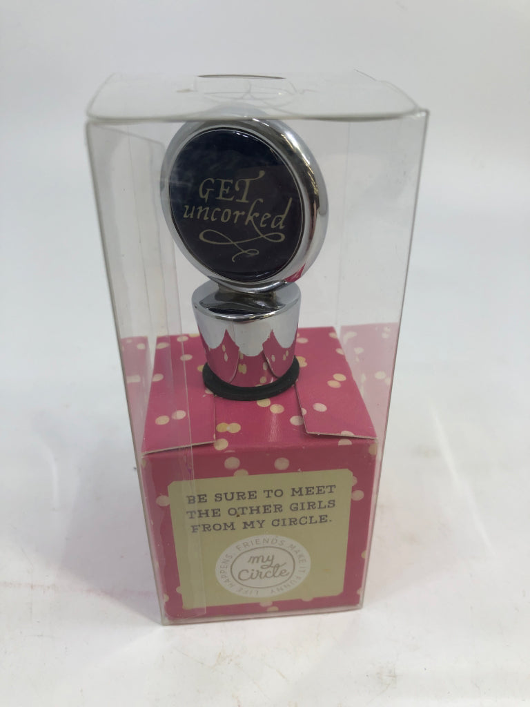 NIP WINE STOPPER MISS LIFE OF THE PARTY.