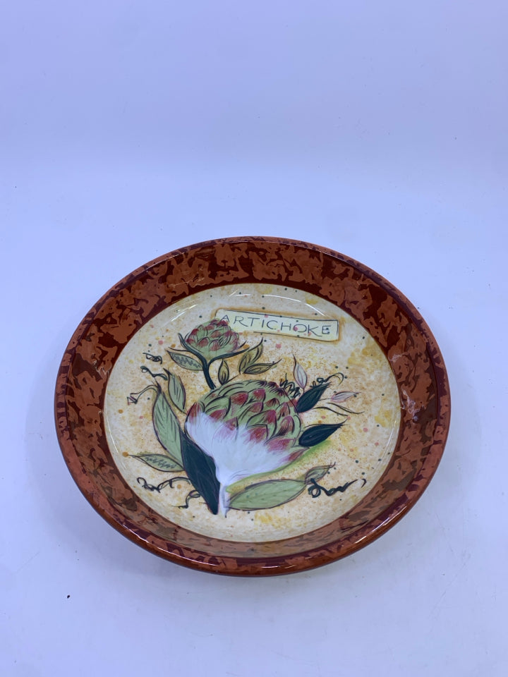 SHALLOW ARTICHOKE BOWL.