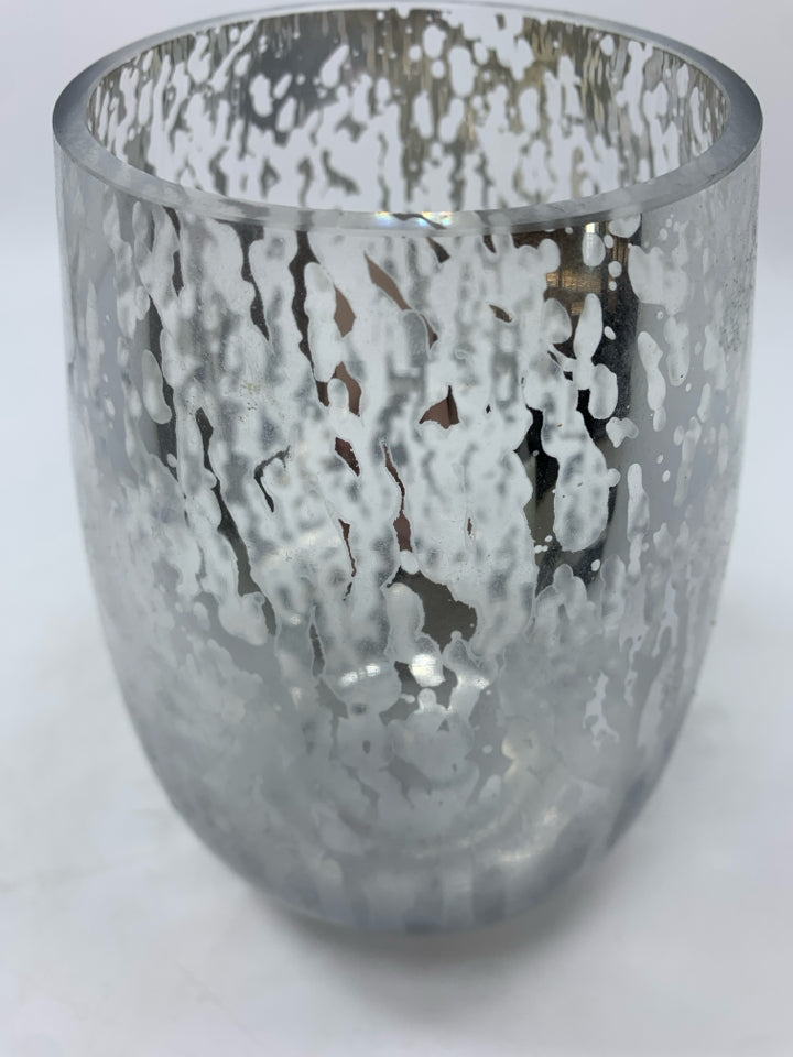 SM MERCURY GLASS VASE.