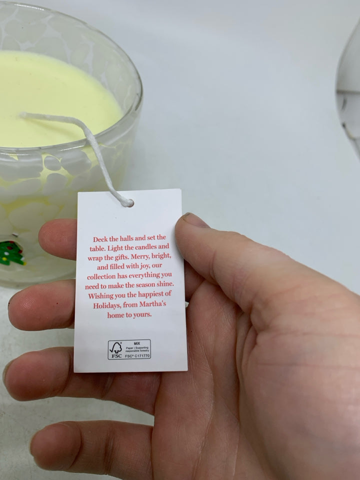 NEW MARTHA STEWART HOLIDAY PINE SOY CANDLE.