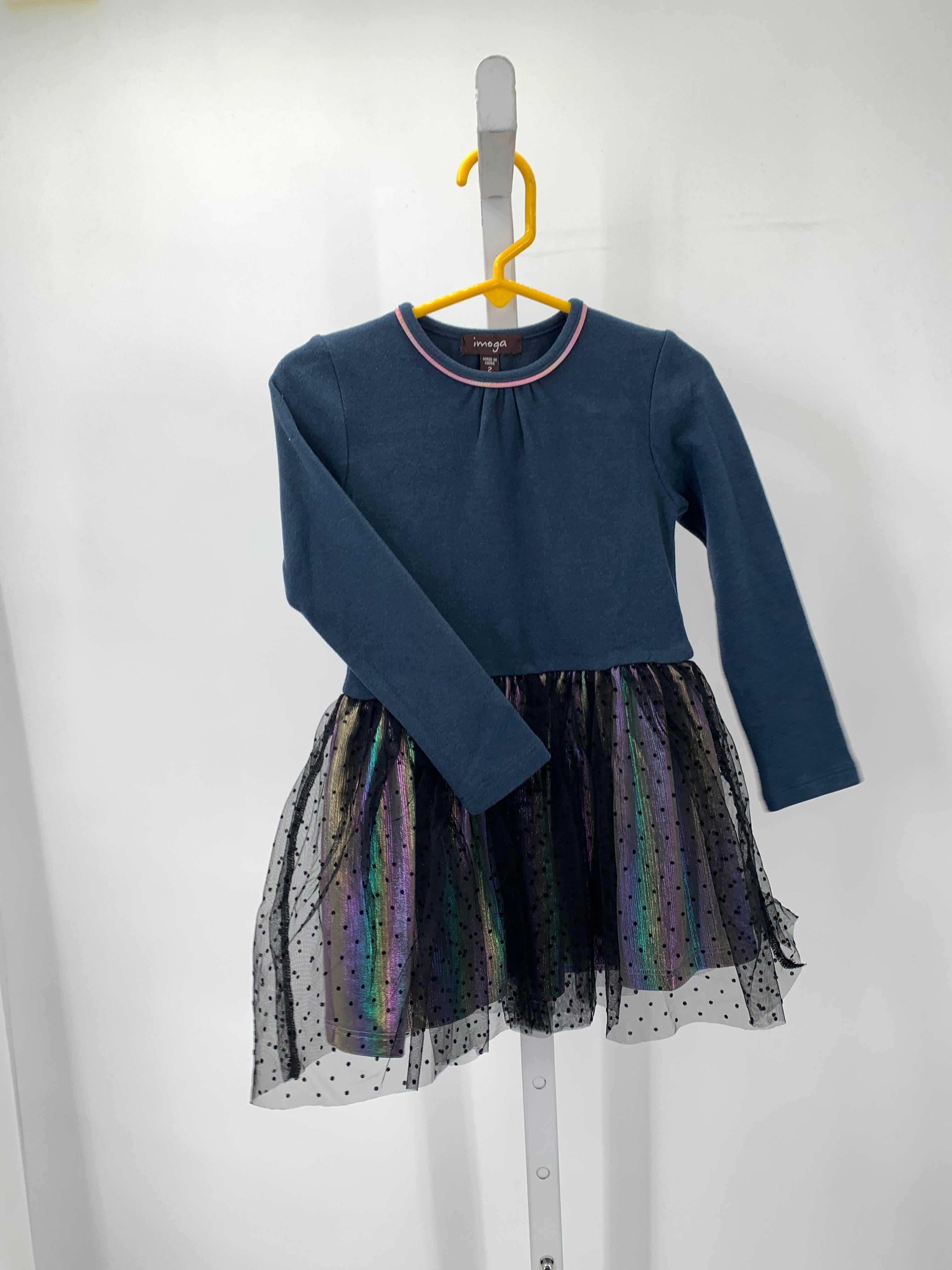 Size 2 Girls Long Sleeve Dress