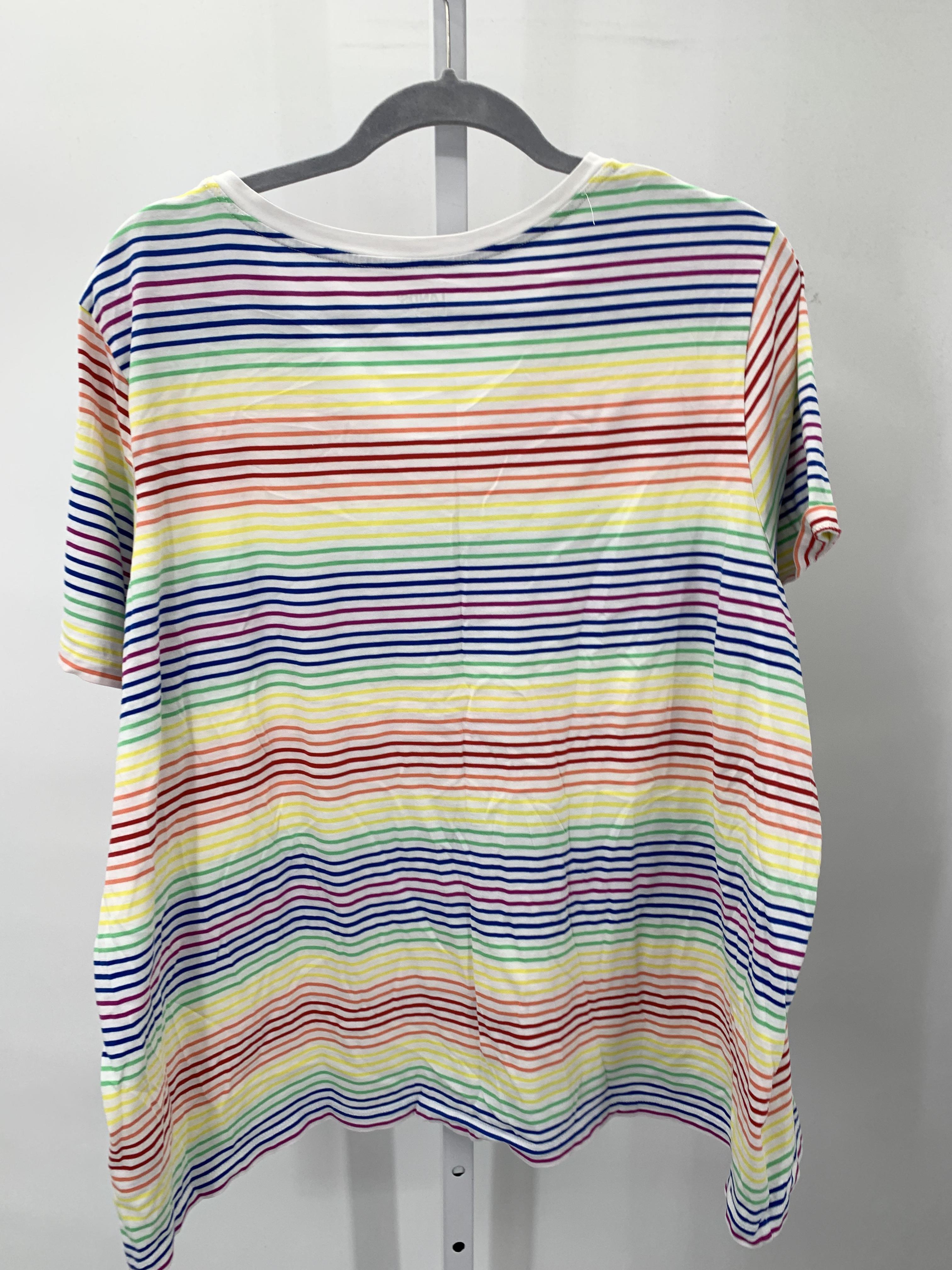 Lands End Size 2X Womens Short Sleeve Shirt