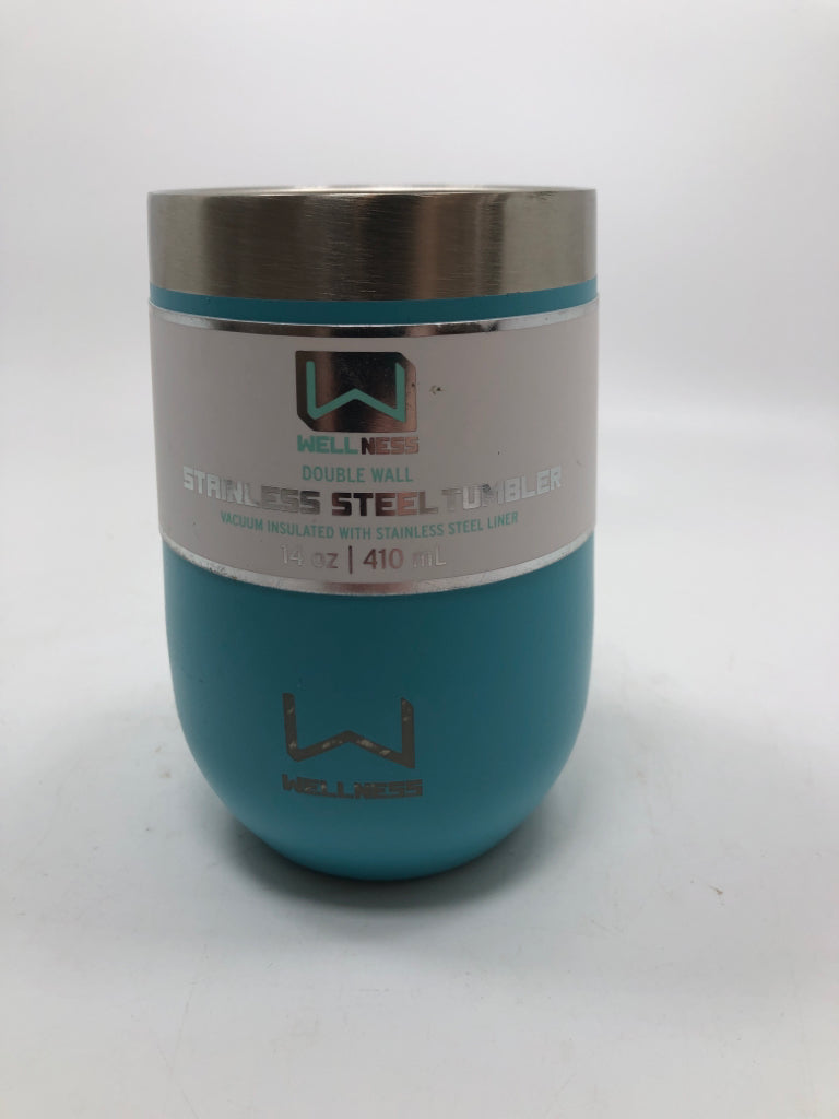 NWT BLUE STAINLESS STEEL TUMBLER.
