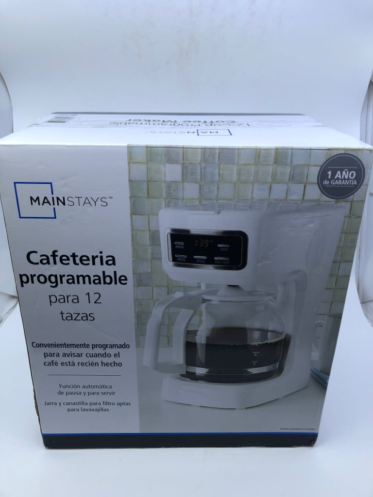 NEW PROGRAMMABLE COFFEE MAKER.