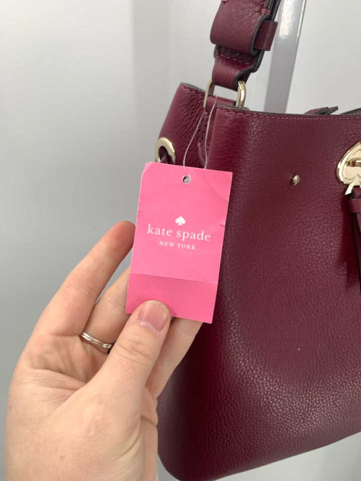 Kate Spade Marti Large Bucket Bag in Deep Berry- New With Tags