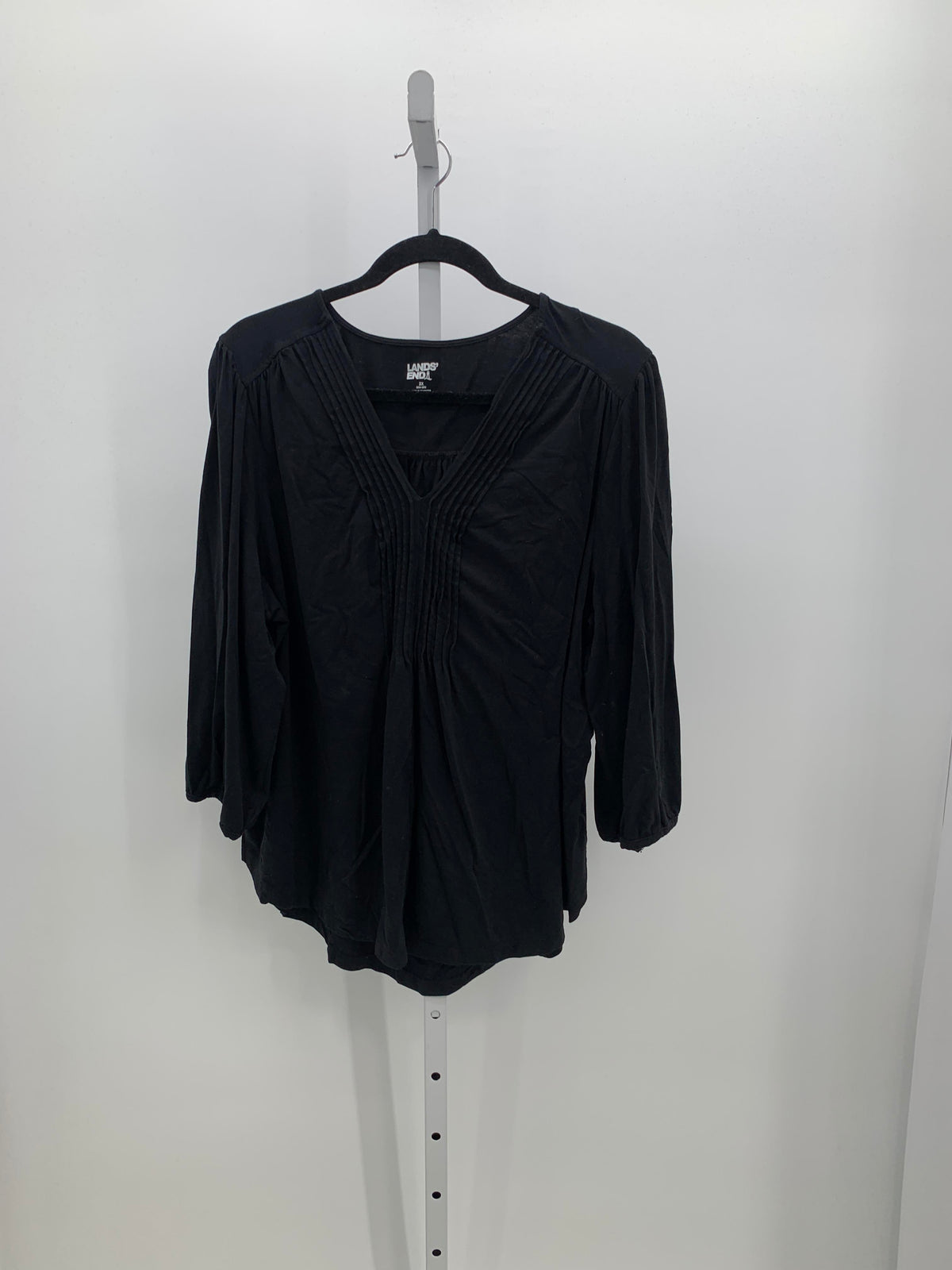 Lands End Size 2X Womens 3/4 Sleeve Shirt