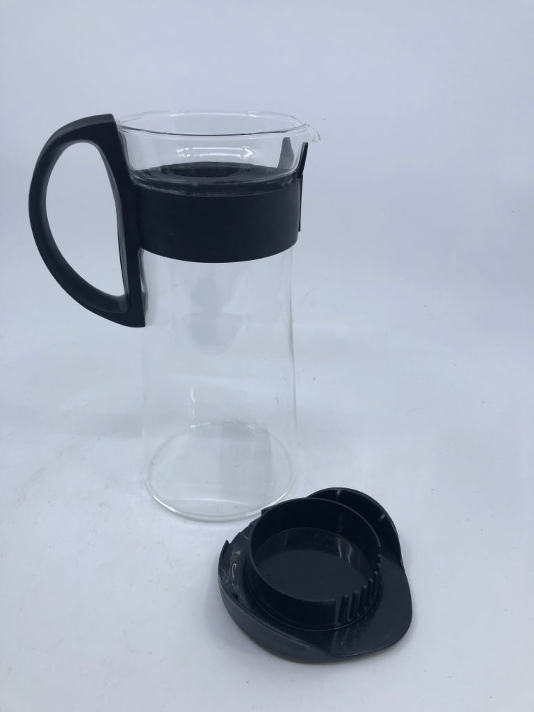 BLACK GLASS COFFEE CARAFE/PITCHER HARIO.