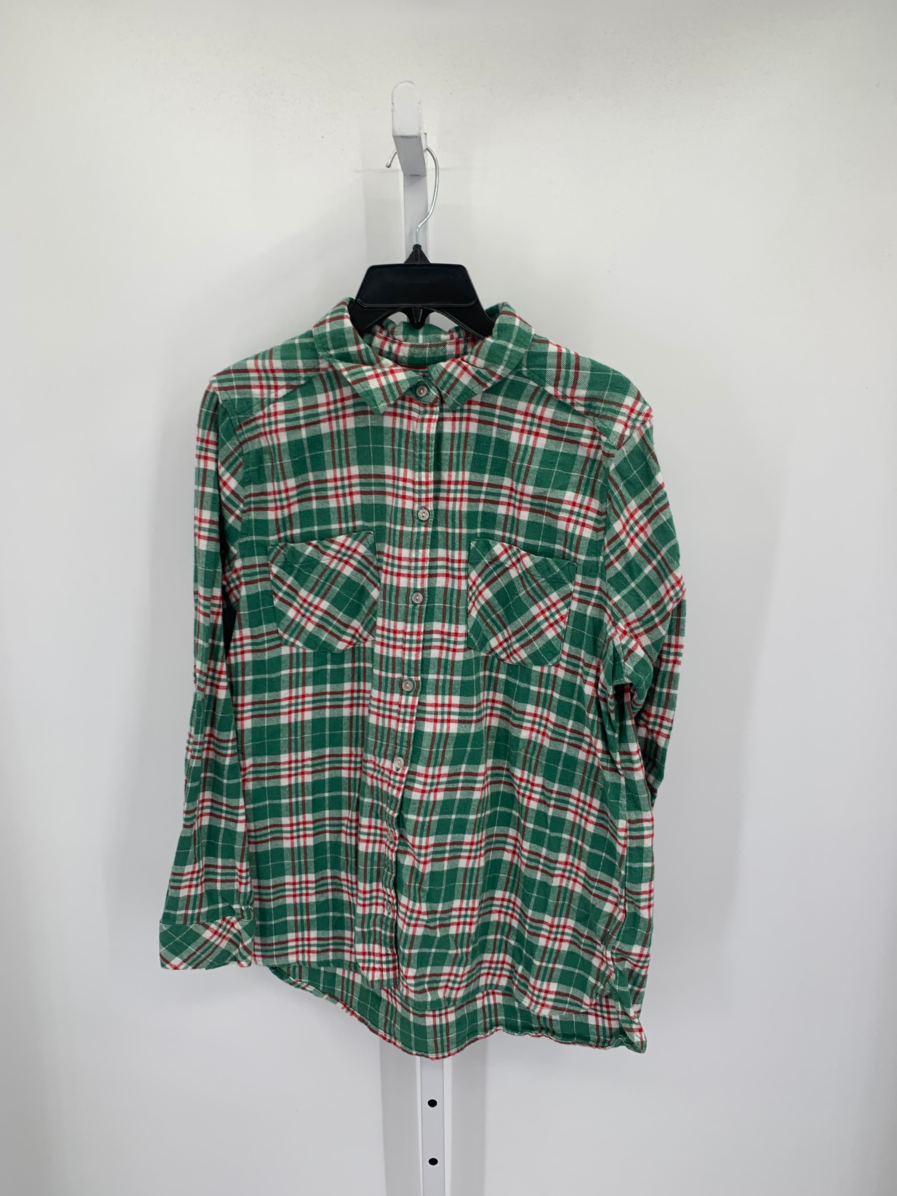 Croft & Barrow Size Large Misses Long Sleeve Shirt